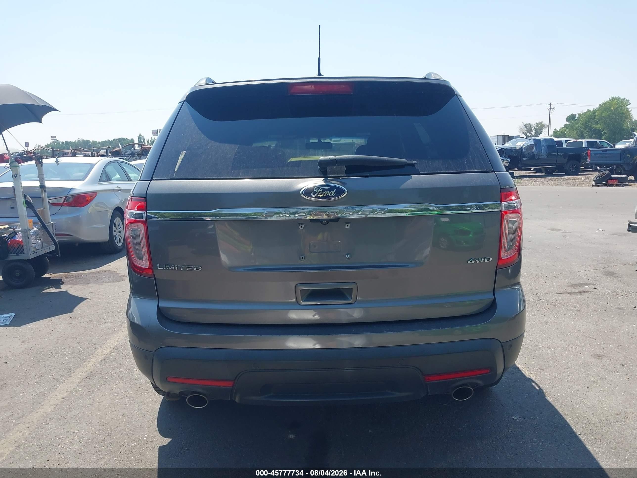 2013 Ford Explorer Limited Серый vin: 1FM5K8F81DGA89274