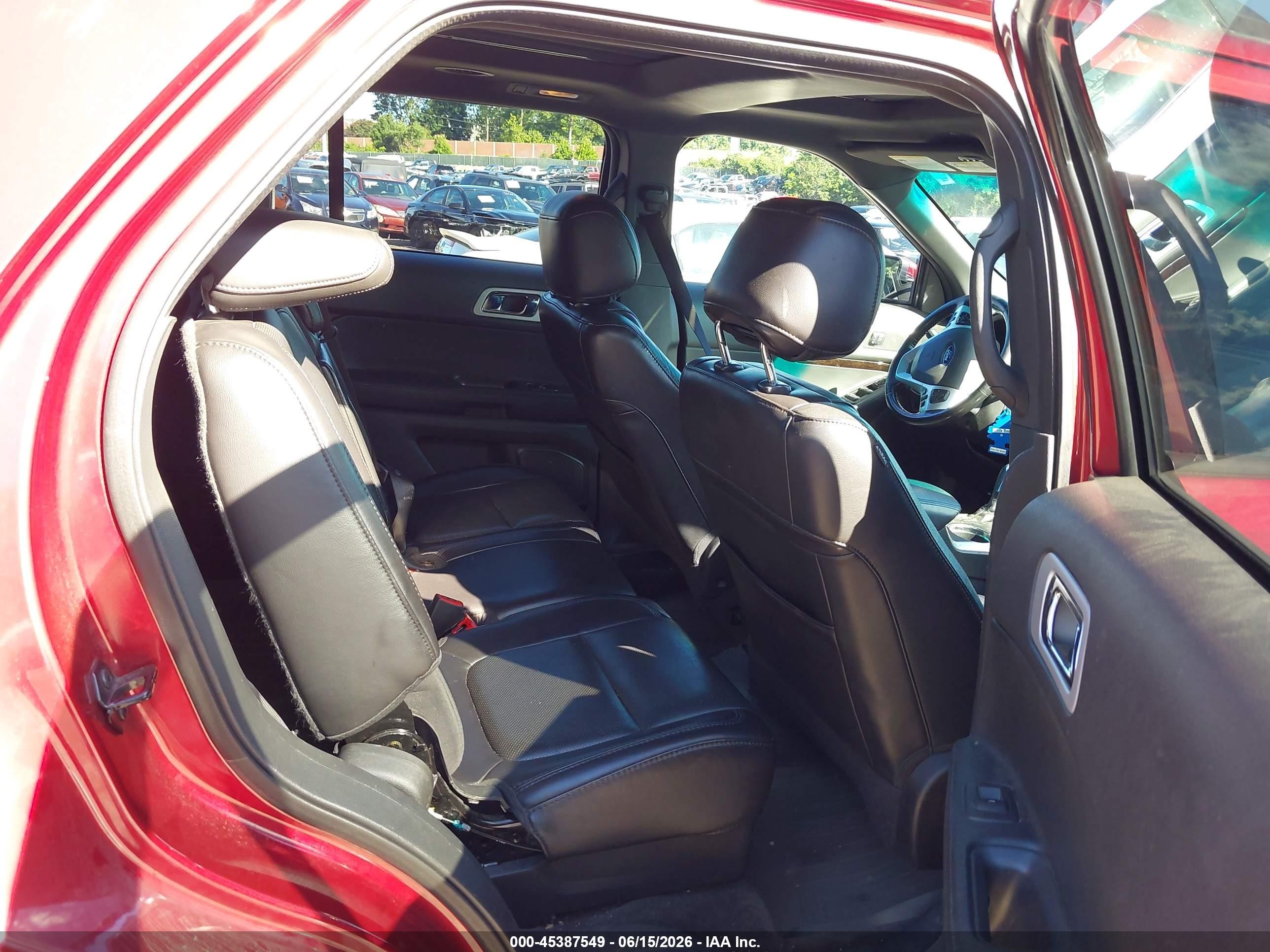 2013 Ford Explorer Limited Red vin: 1FM5K8F81DGA96029