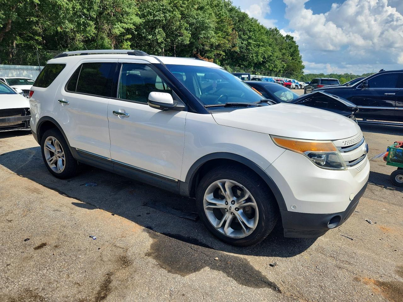2013 Ford Explorer Limited White vin: 1FM5K8F81DGA97472