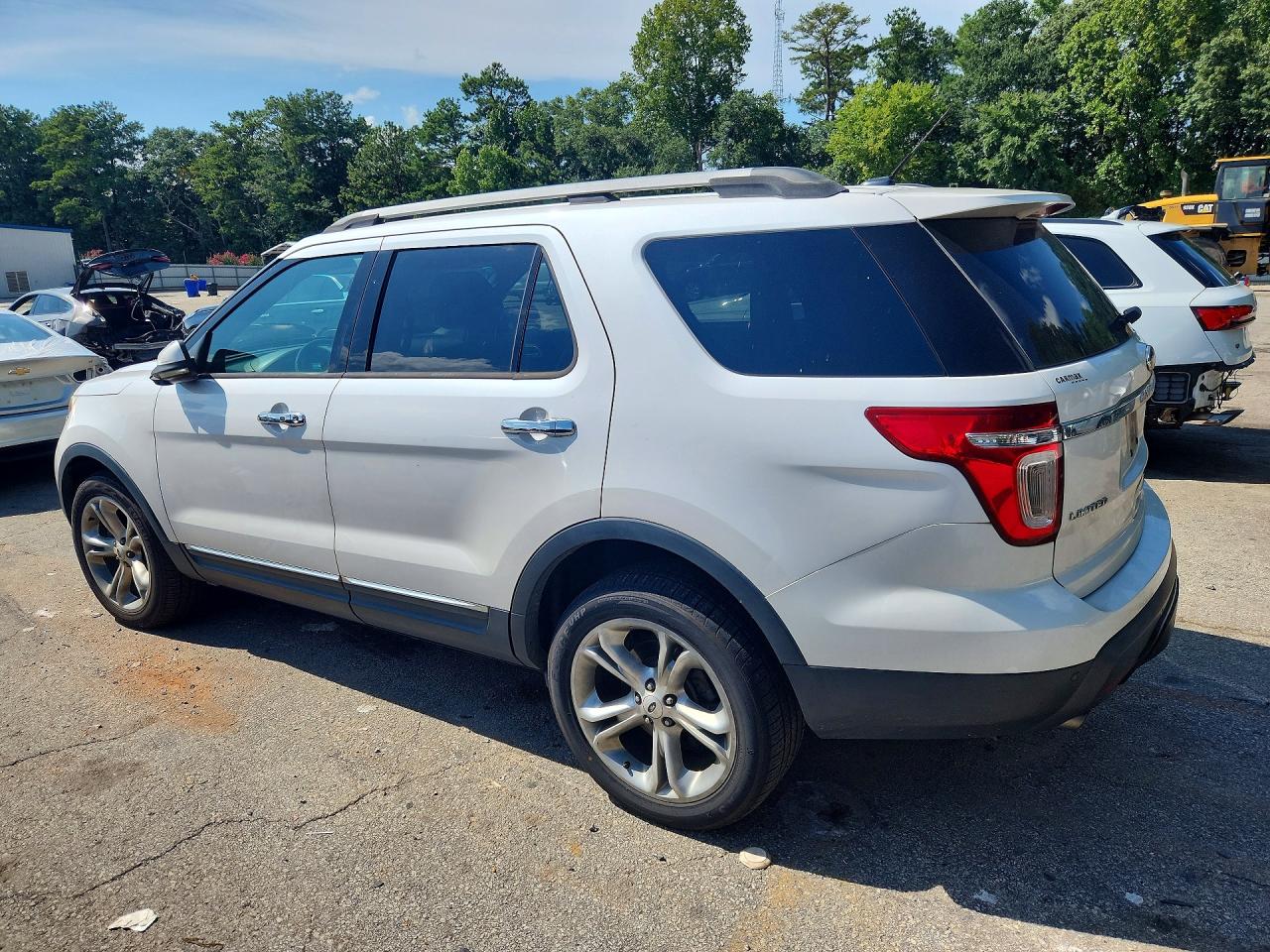 2013 Ford Explorer Limited White vin: 1FM5K8F81DGA97472