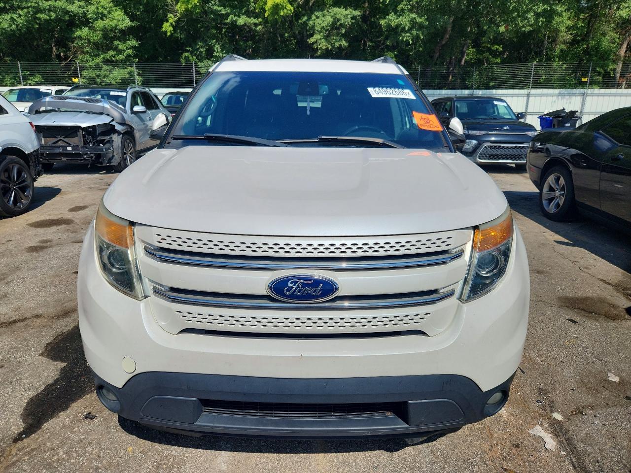 2013 Ford Explorer Limited White vin: 1FM5K8F81DGA97472