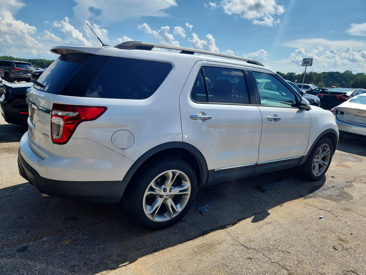 2013 Ford Explorer Limited White vin: 1FM5K8F81DGA97472