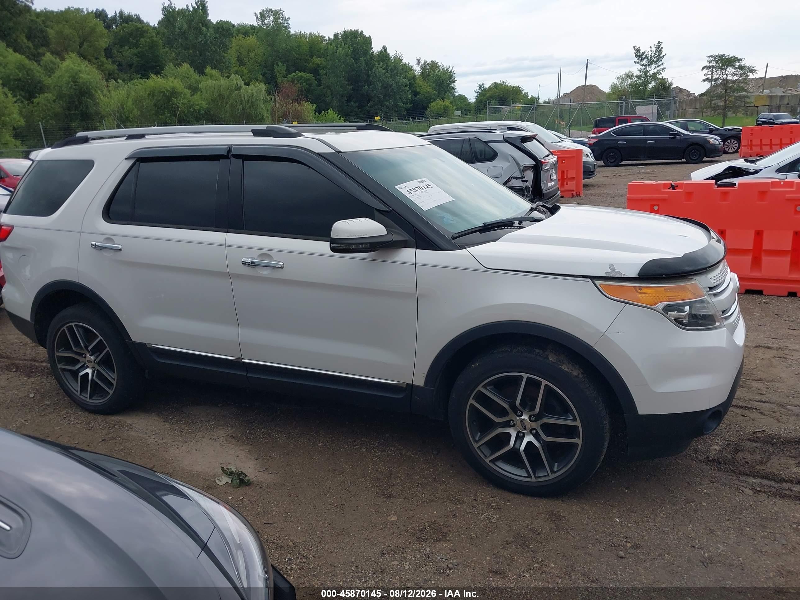 2013 Ford Explorer Limited White vin: 1FM5K8F81DGB43009