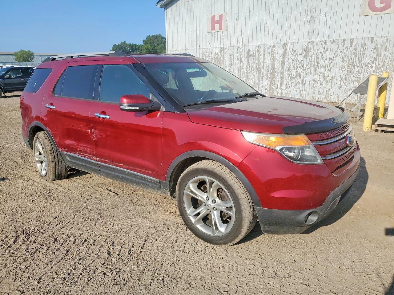 2013 Ford Explorer Limited Red vin: 1FM5K8F81DGC02513