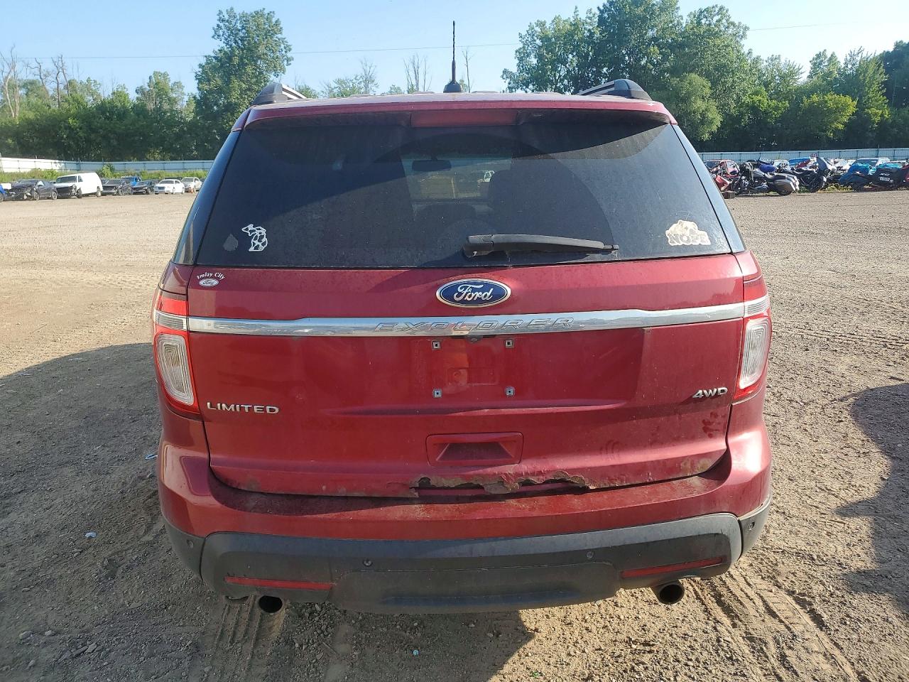2013 Ford Explorer Limited Red vin: 1FM5K8F81DGC02513