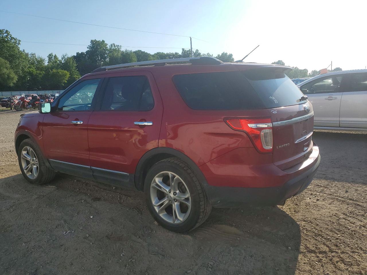 2013 Ford Explorer Limited Red vin: 1FM5K8F81DGC02513