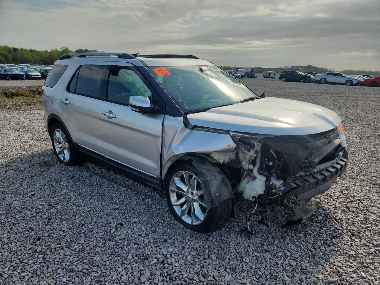 2014 Ford Explorer Limited Silver vin: 1FM5K8F81EGA04824