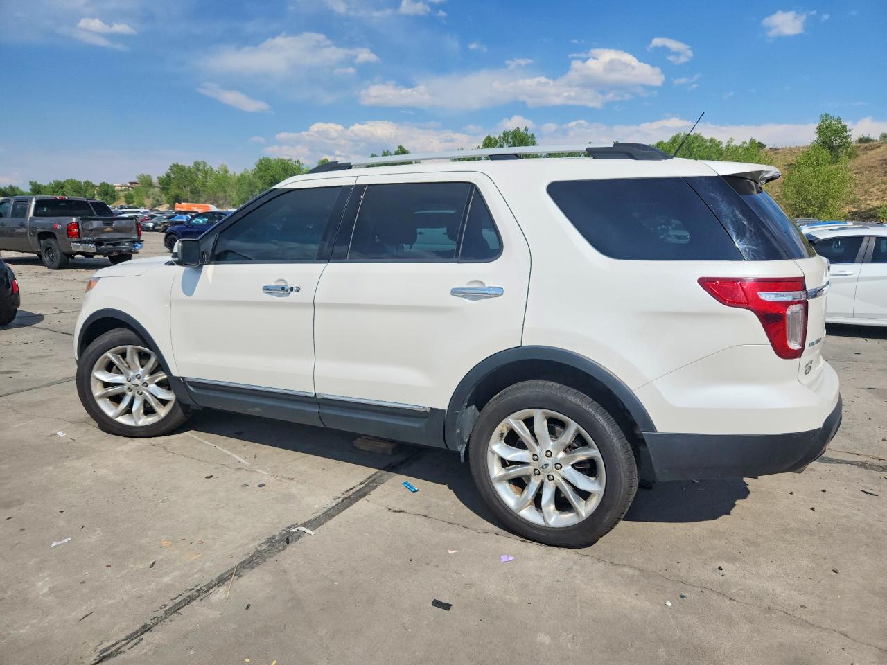 2014 Ford Explorer Limited White vin: 1FM5K8F81EGA64053