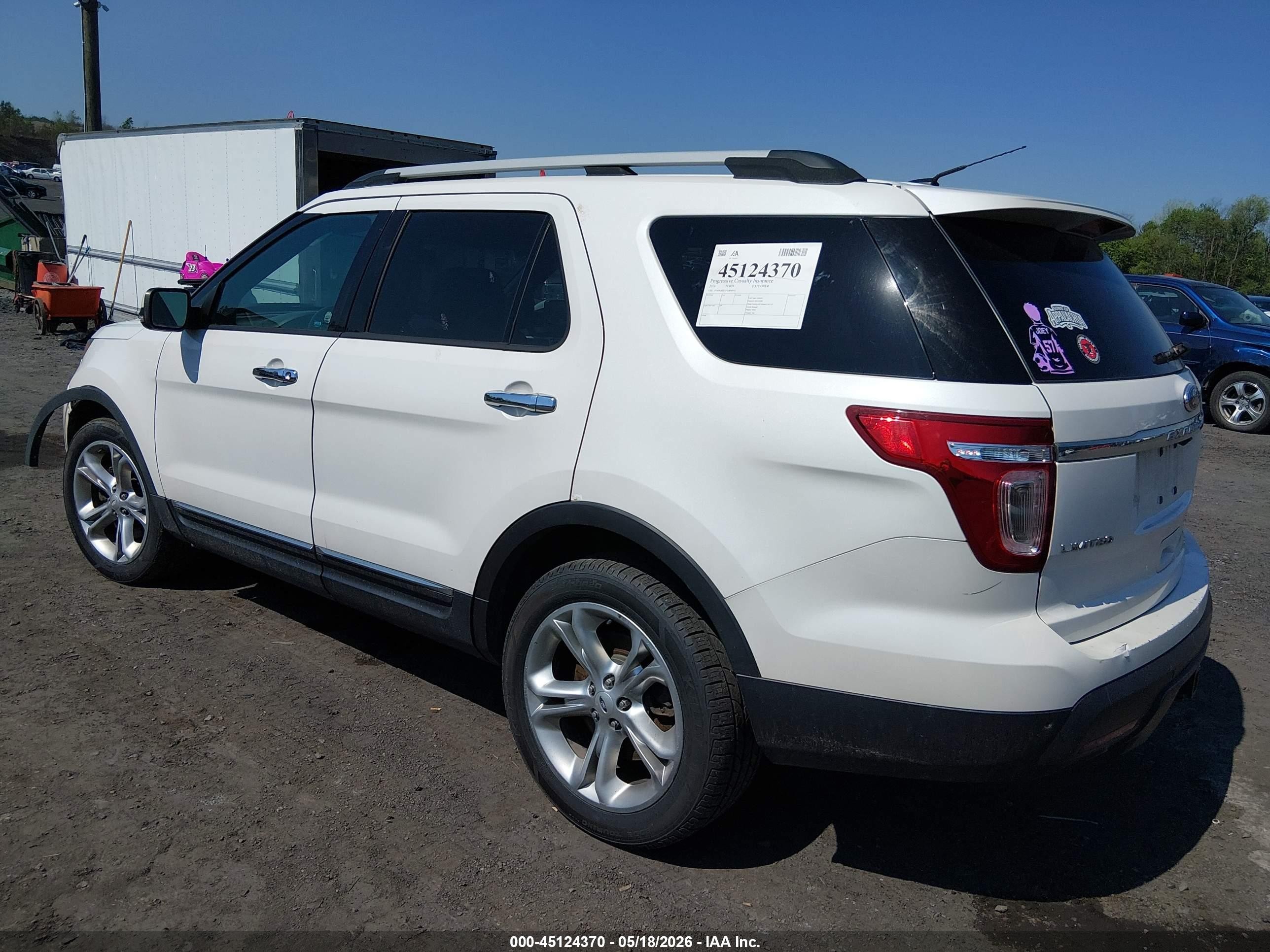 2014 Ford Explorer Limited White vin: 1FM5K8F81EGA94931