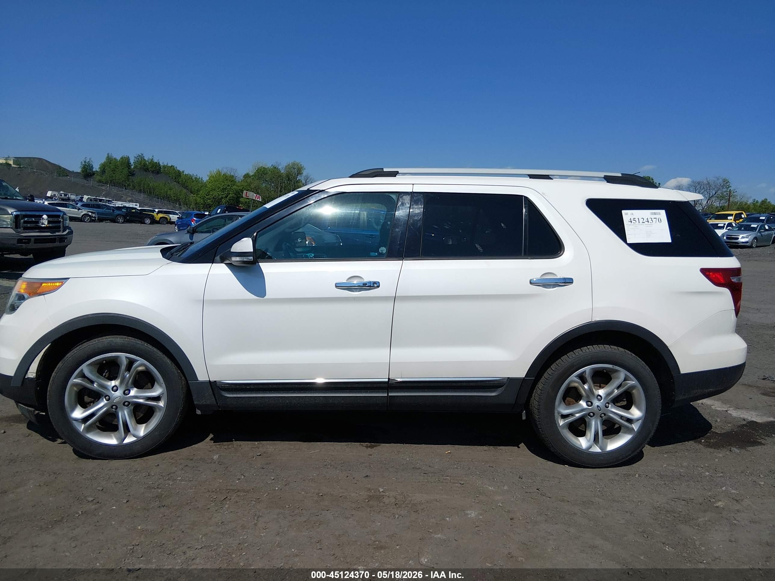 2014 Ford Explorer Limited White vin: 1FM5K8F81EGA94931