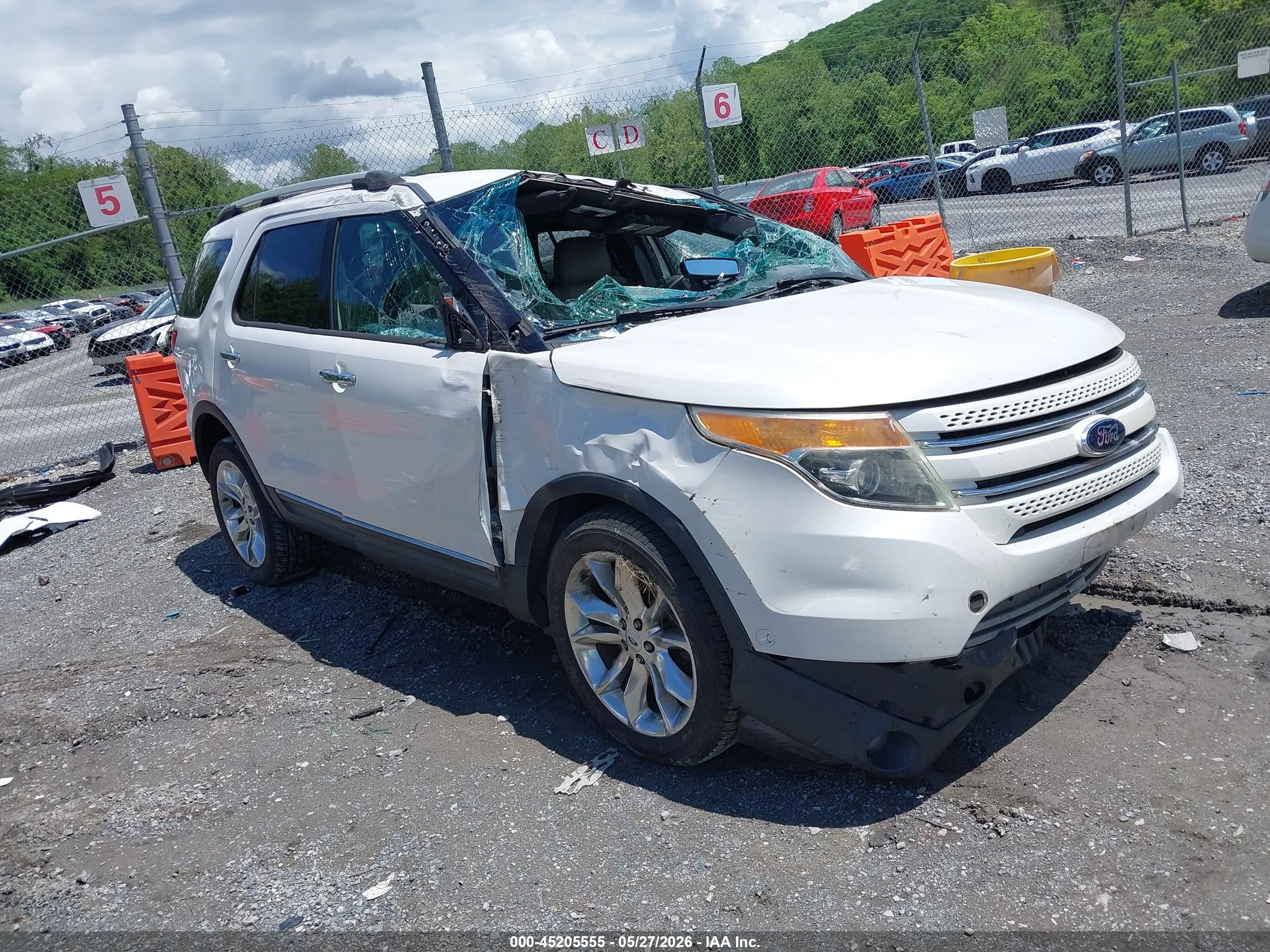 2014 Ford Explorer Limited Белый vin: 1FM5K8F81EGB41570