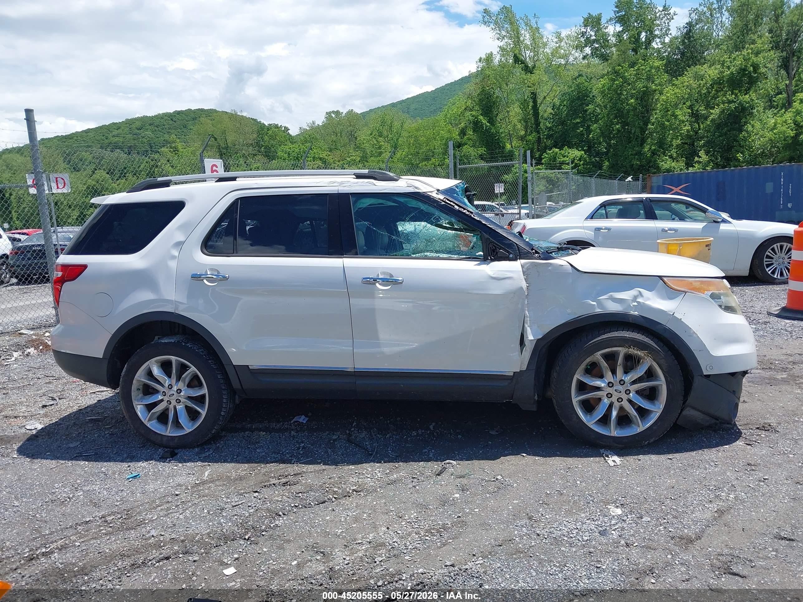2014 Ford Explorer Limited White vin: 1FM5K8F81EGB41570