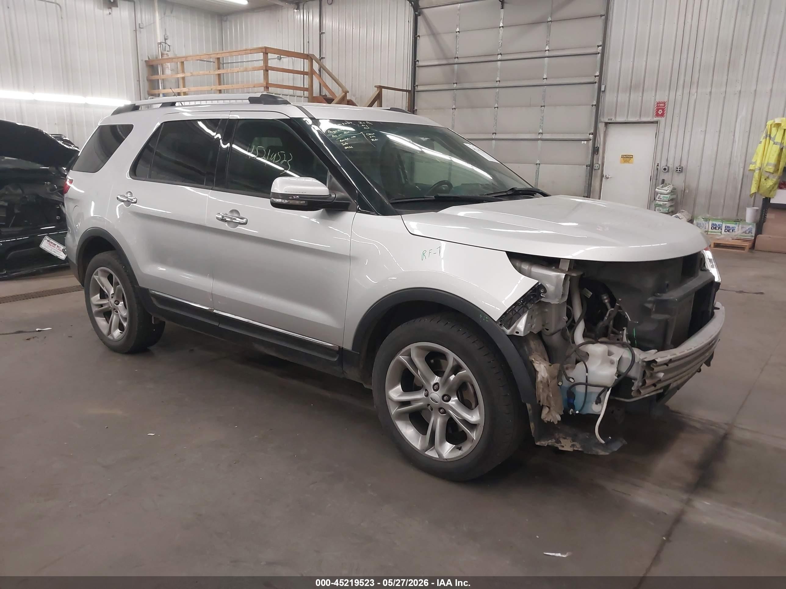 2014 Ford Explorer Limited Gray vin: 1FM5K8F81EGC49073