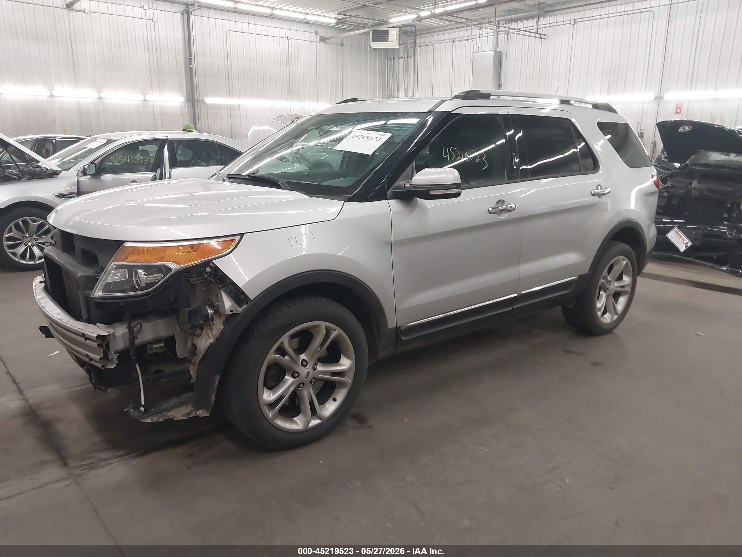 2014 Ford Explorer Limited Gray vin: 1FM5K8F81EGC49073