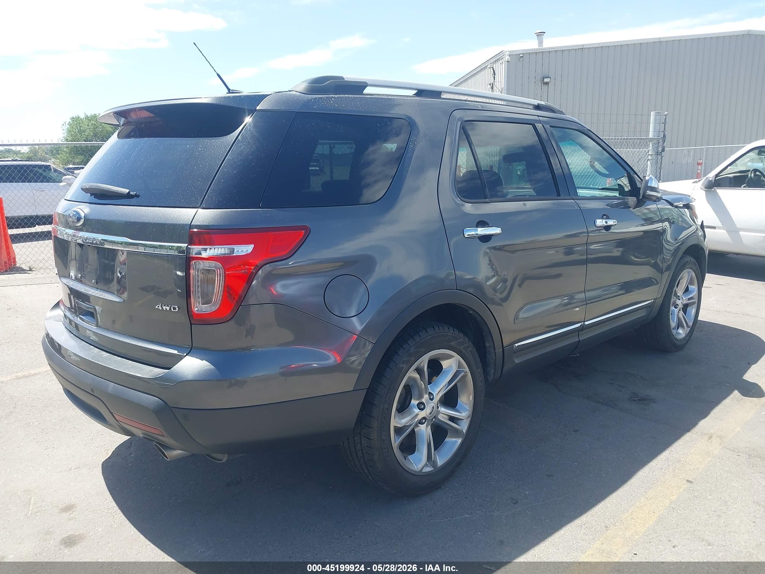 2015 Ford Explorer Limited Серый vin: 1FM5K8F81FGA15372