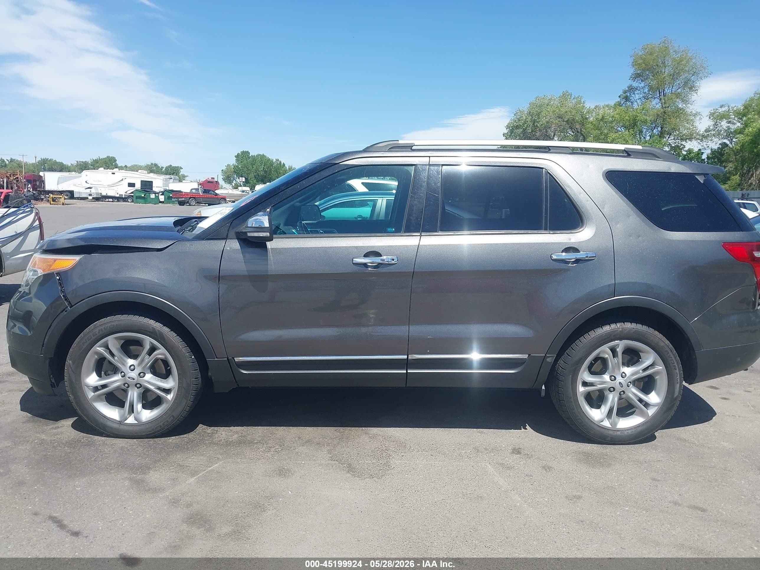 2015 Ford Explorer Limited Серый vin: 1FM5K8F81FGA15372