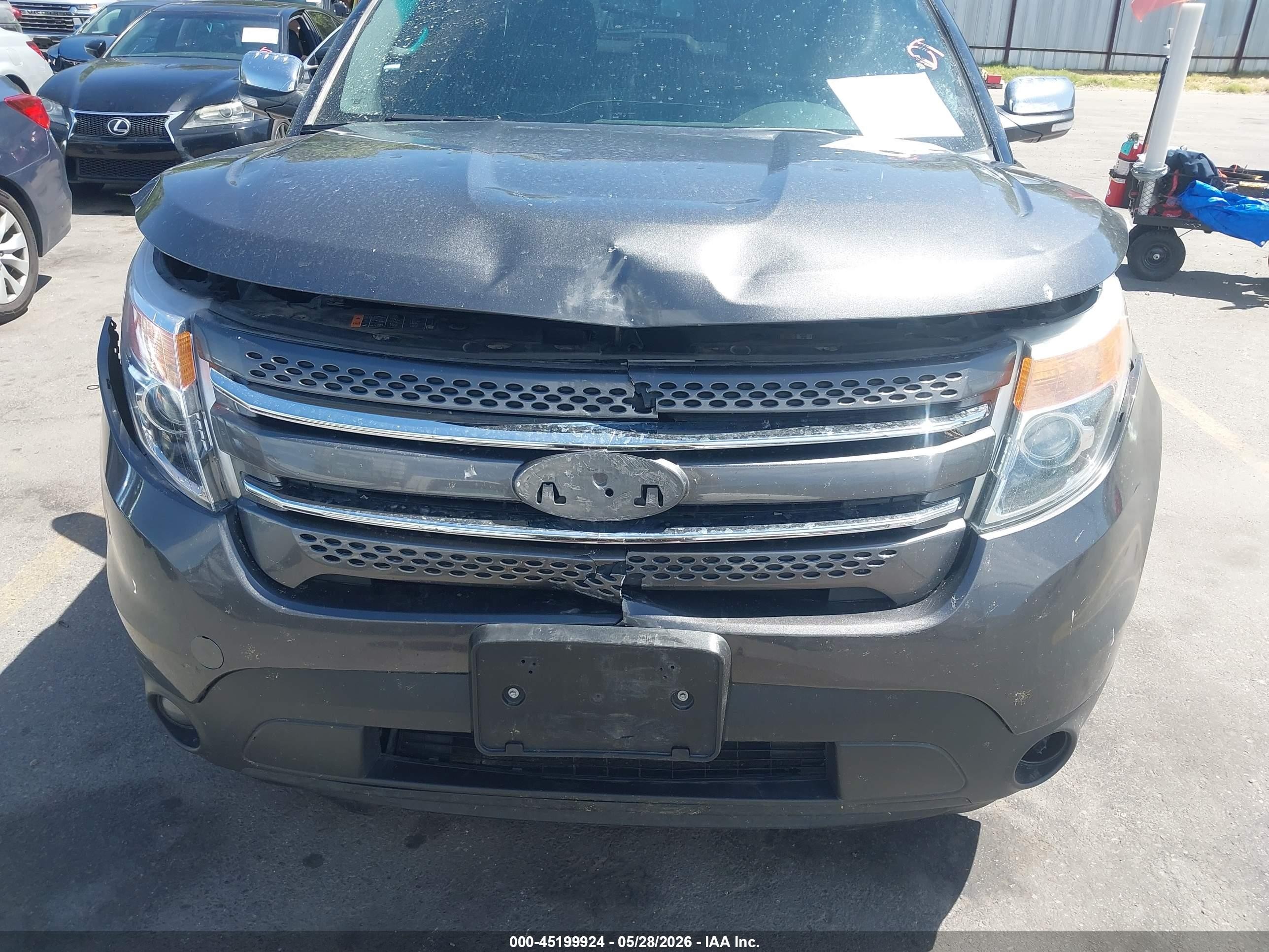 2015 Ford Explorer Limited Серый vin: 1FM5K8F81FGA15372