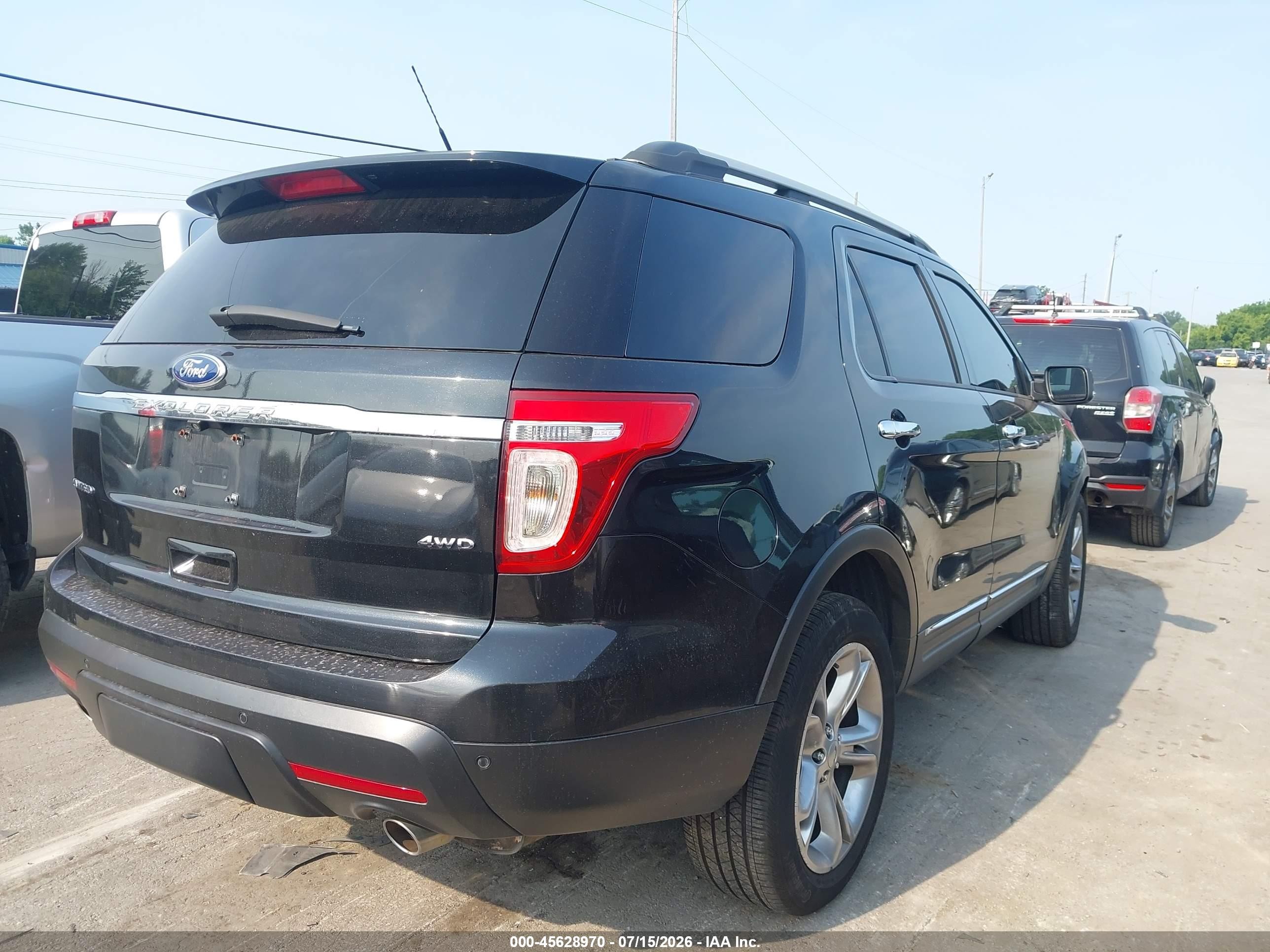 2015 Ford Explorer Limited Black vin: 1FM5K8F81FGA32575