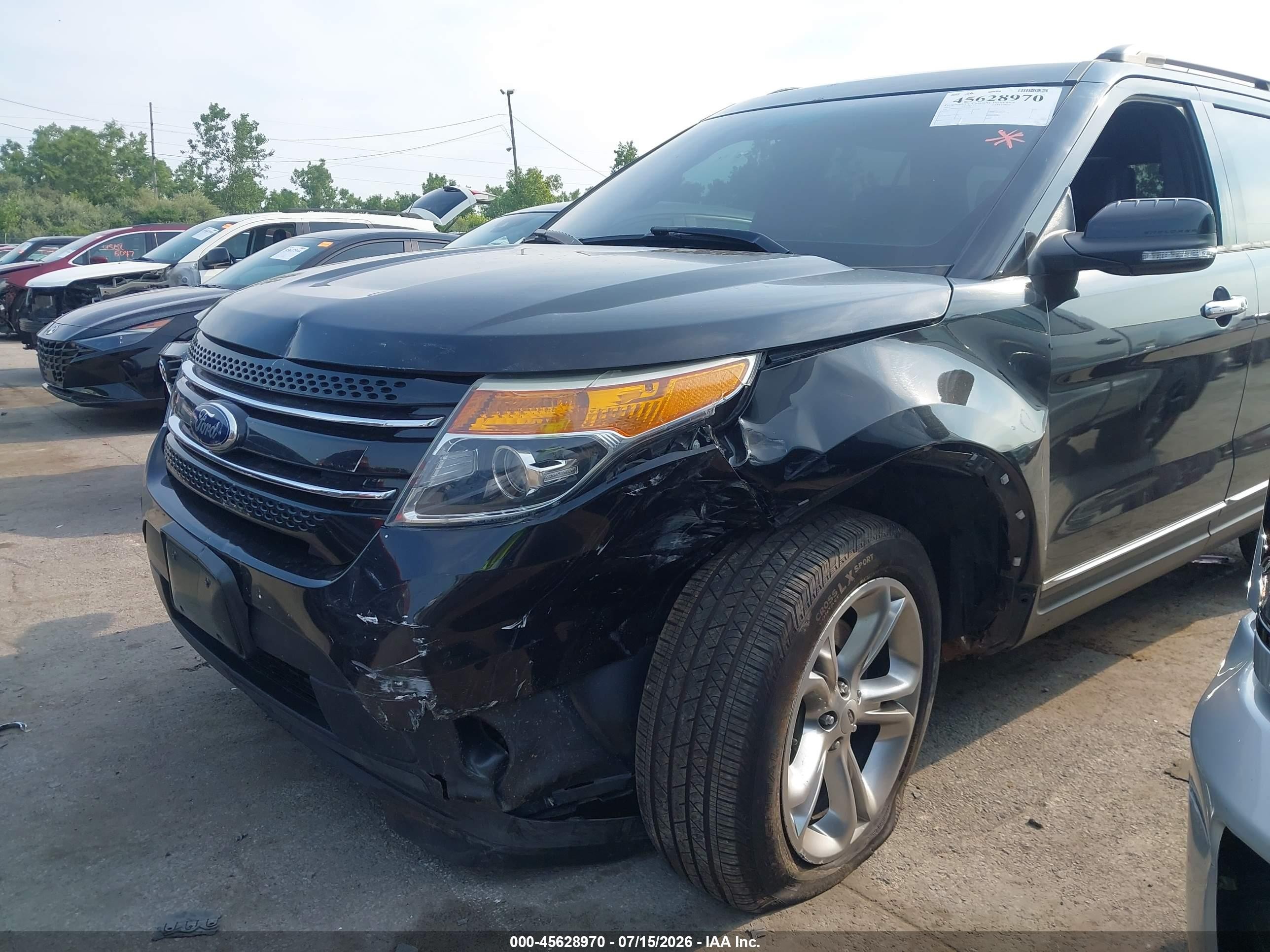 2015 Ford Explorer Limited Black vin: 1FM5K8F81FGA32575