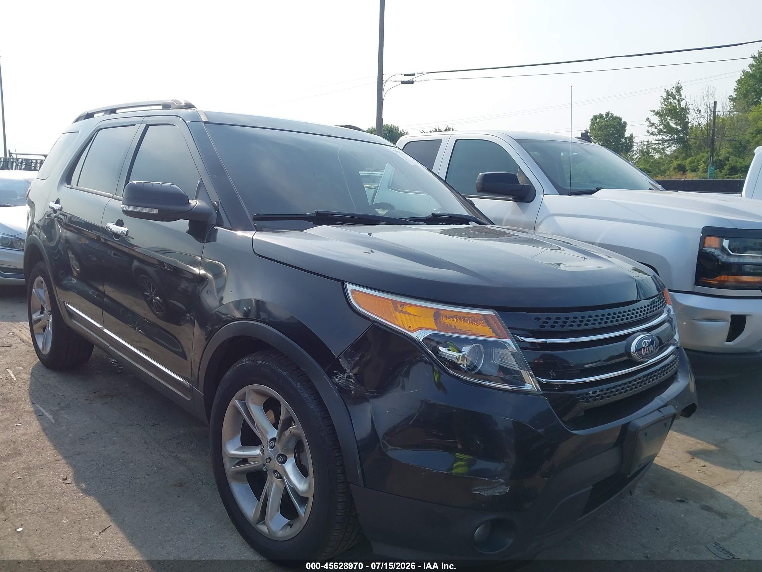 2015 Ford Explorer Limited Black vin: 1FM5K8F81FGA32575