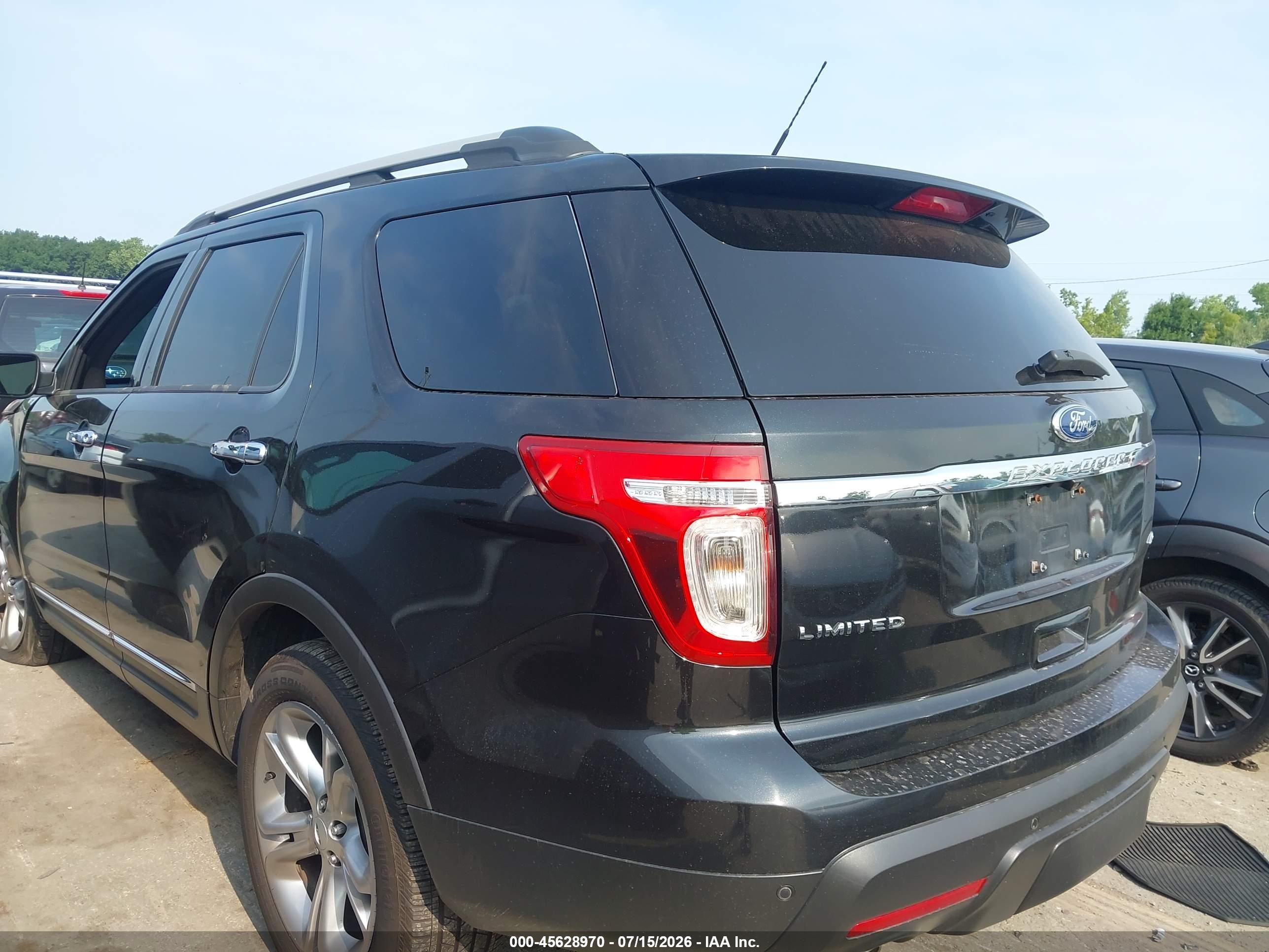 2015 Ford Explorer Limited Black vin: 1FM5K8F81FGA32575