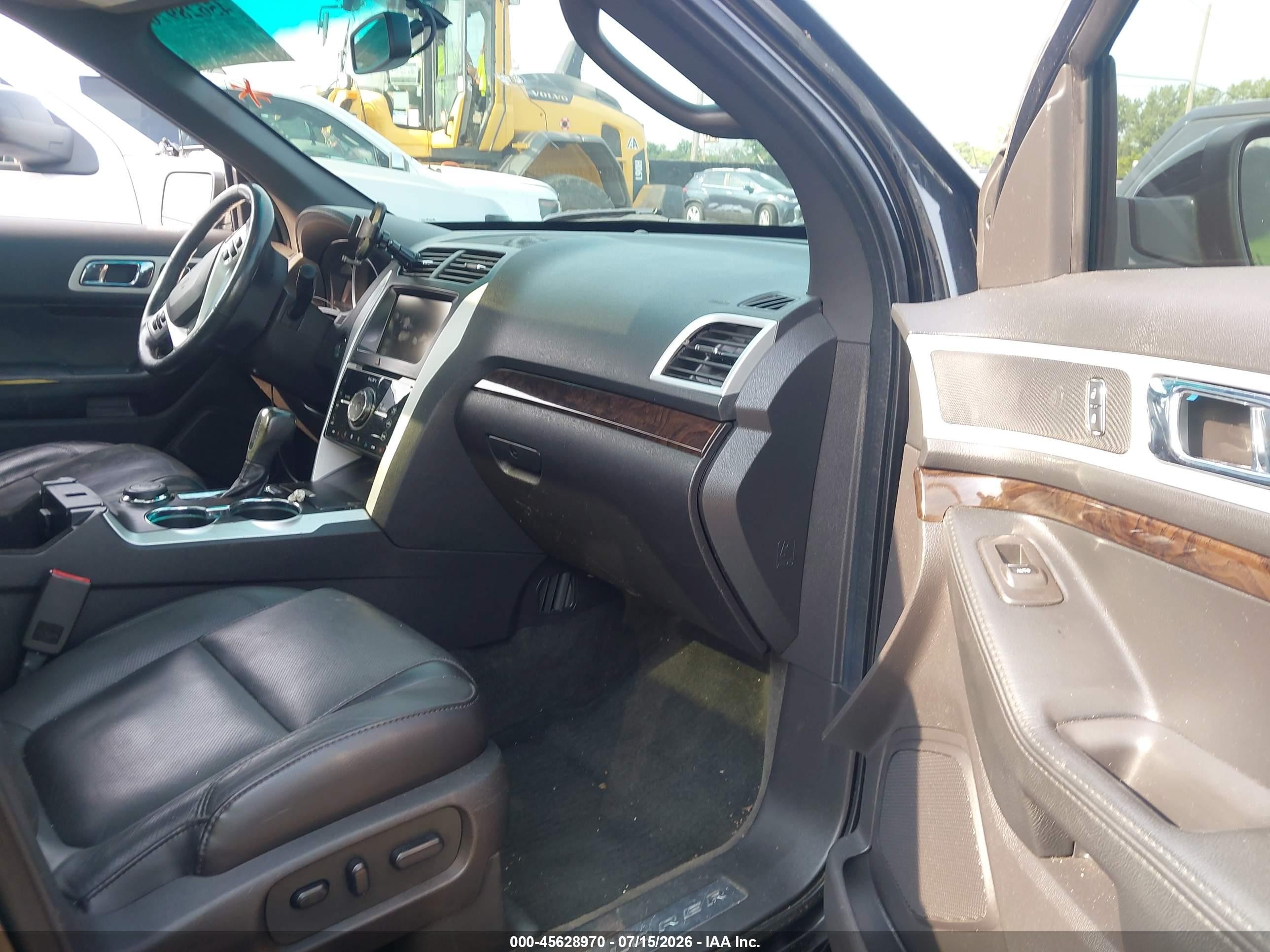 2015 Ford Explorer Limited Black vin: 1FM5K8F81FGA32575