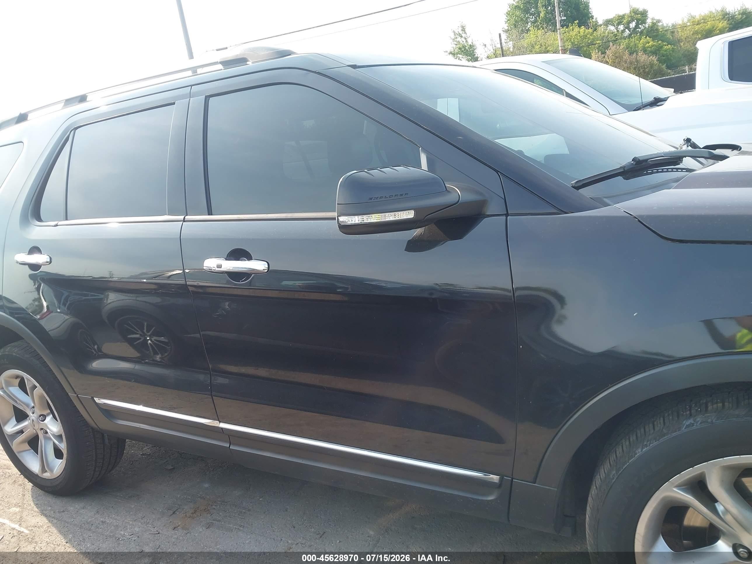 2015 Ford Explorer Limited Black vin: 1FM5K8F81FGA32575