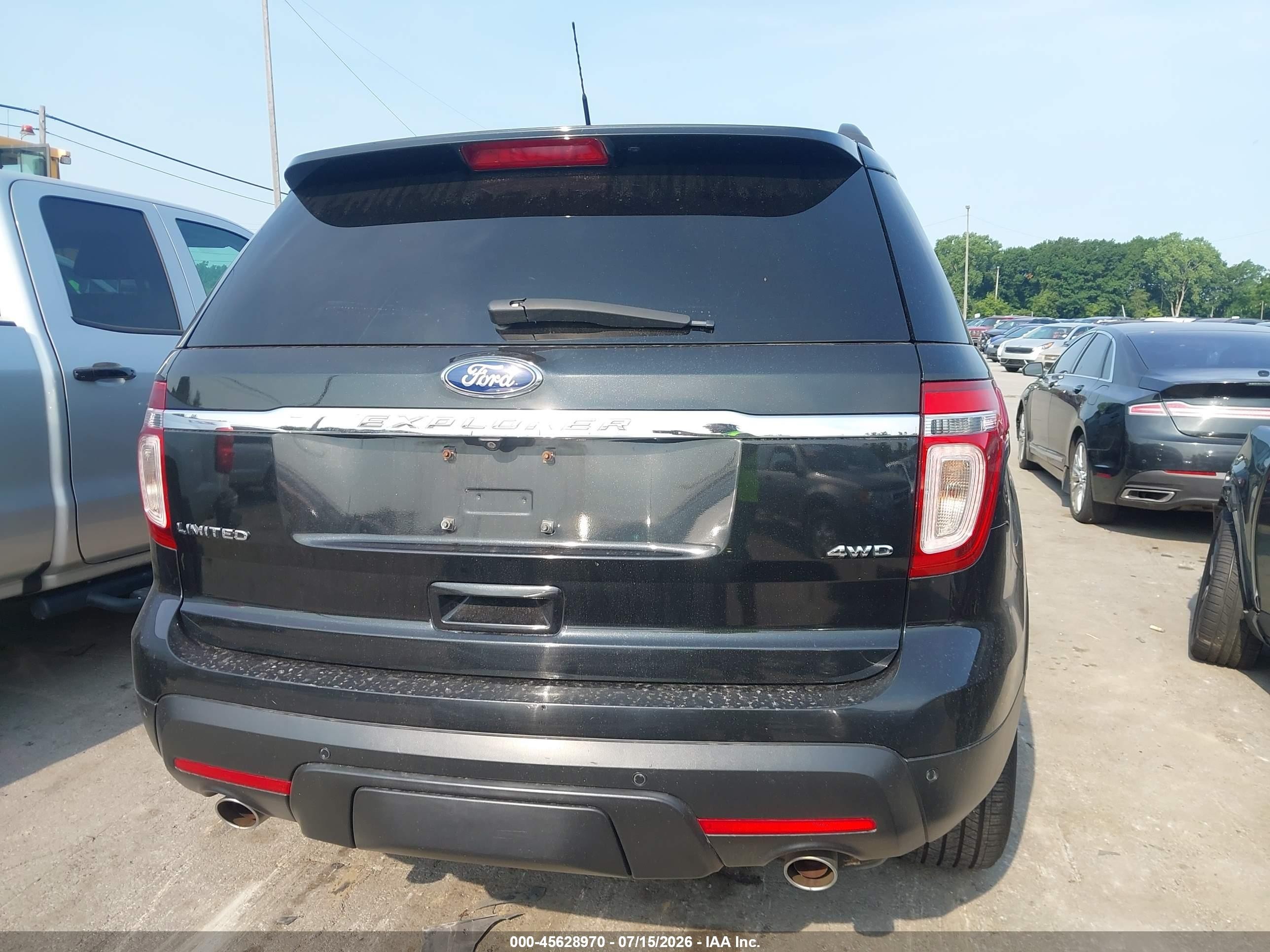 2015 Ford Explorer Limited Black vin: 1FM5K8F81FGA32575