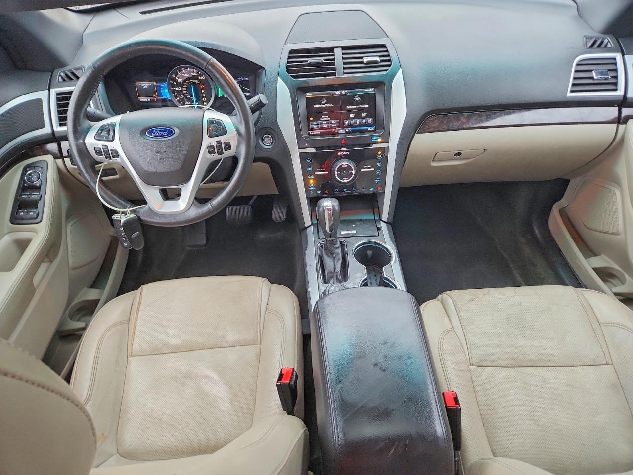 2015 Ford Explorer Limited Brown vin: 1FM5K8F81FGA54690