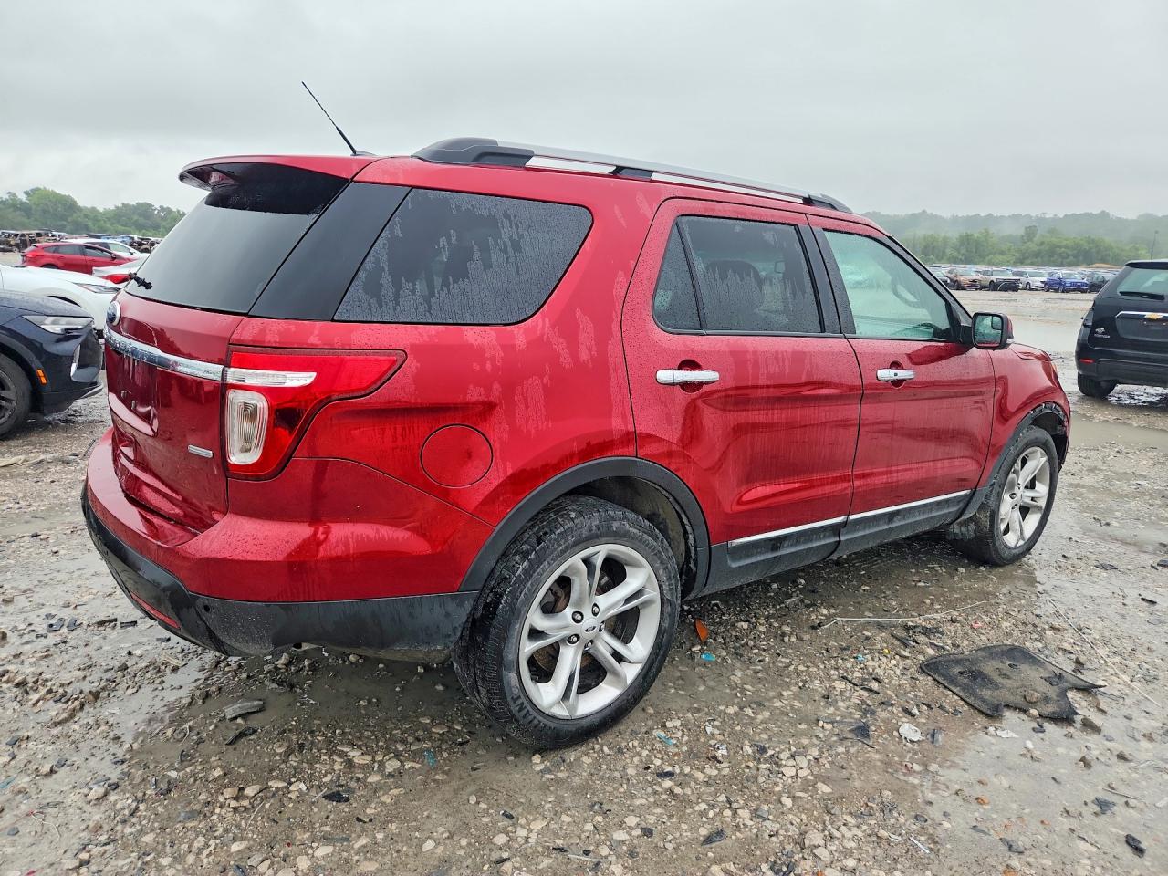 2015 Ford Explorer Limited Maroon vin: 1FM5K8F81FGA77953