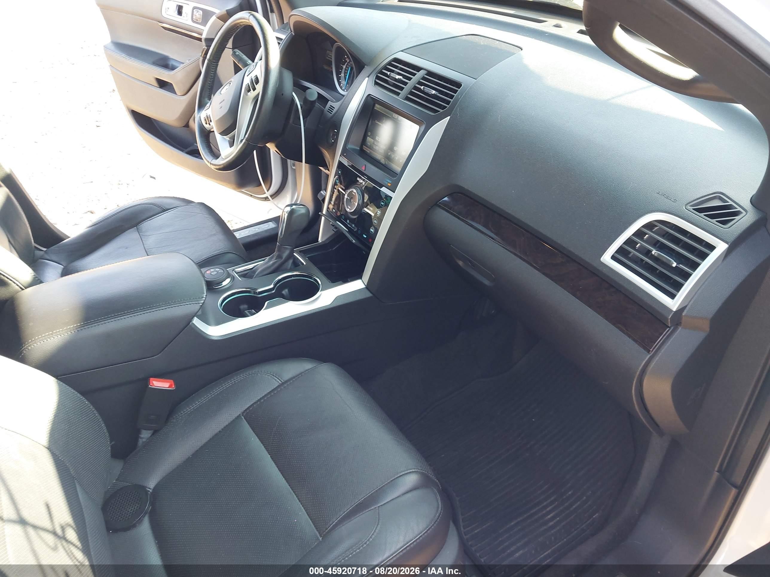 2015 Ford Explorer Limited White vin: 1FM5K8F81FGC69017