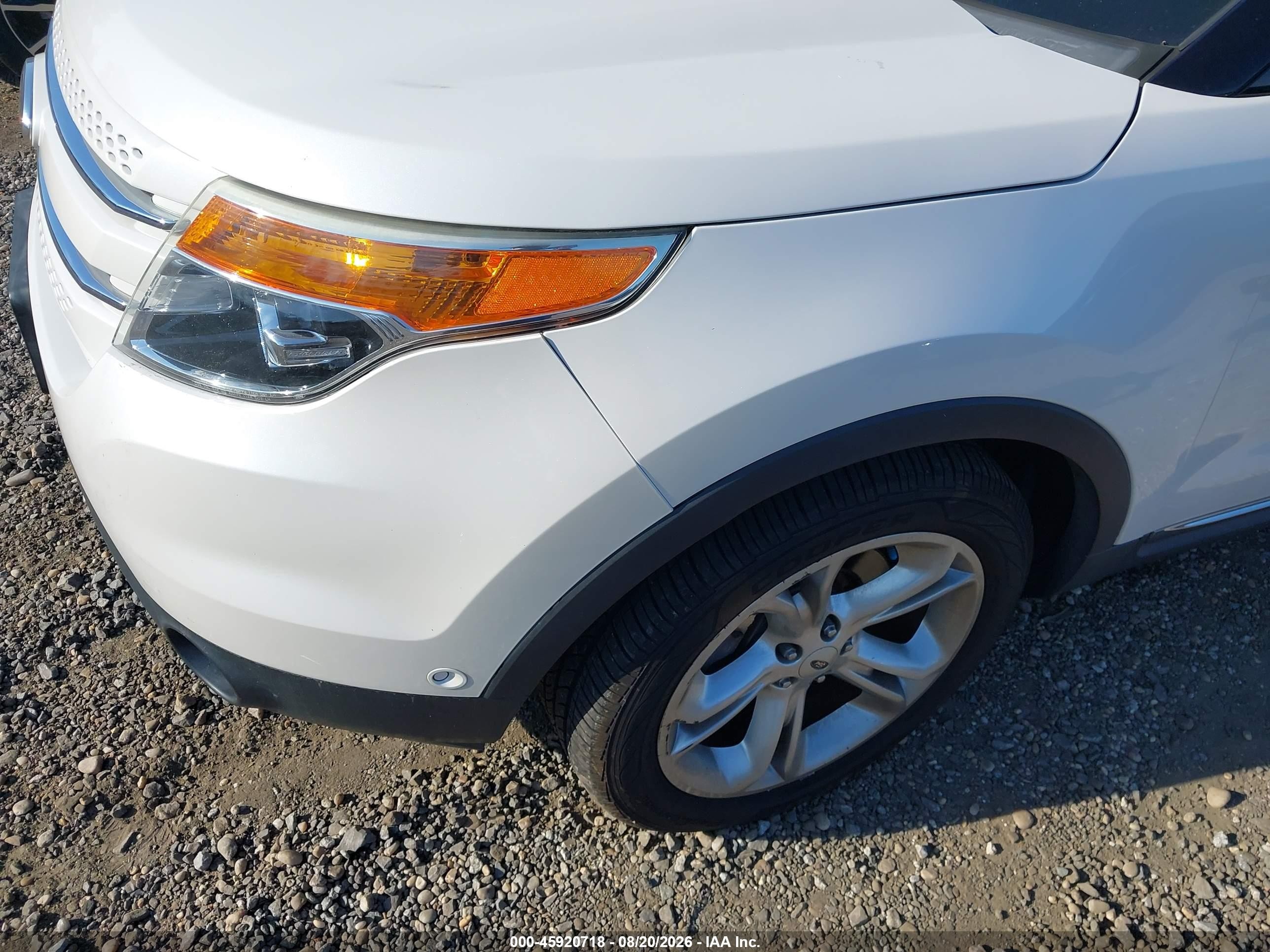 2015 Ford Explorer Limited White vin: 1FM5K8F81FGC69017