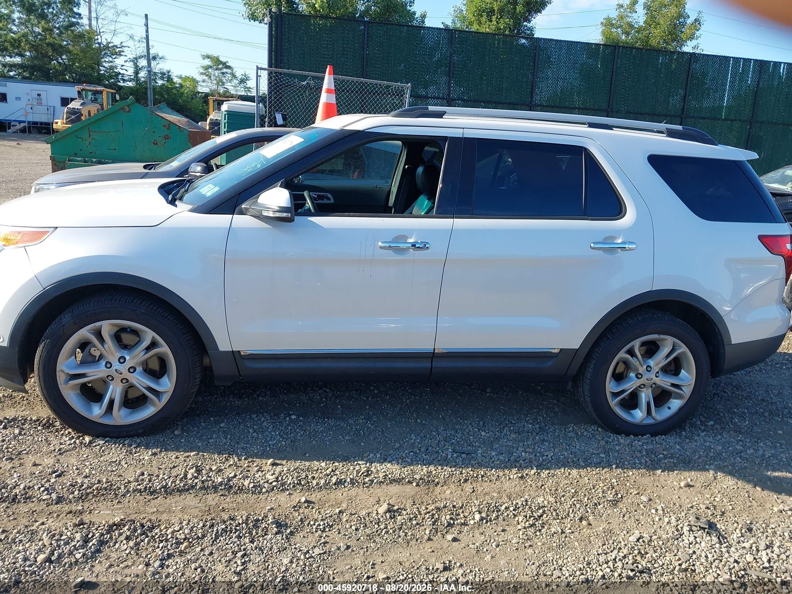 2015 Ford Explorer Limited White vin: 1FM5K8F81FGC69017