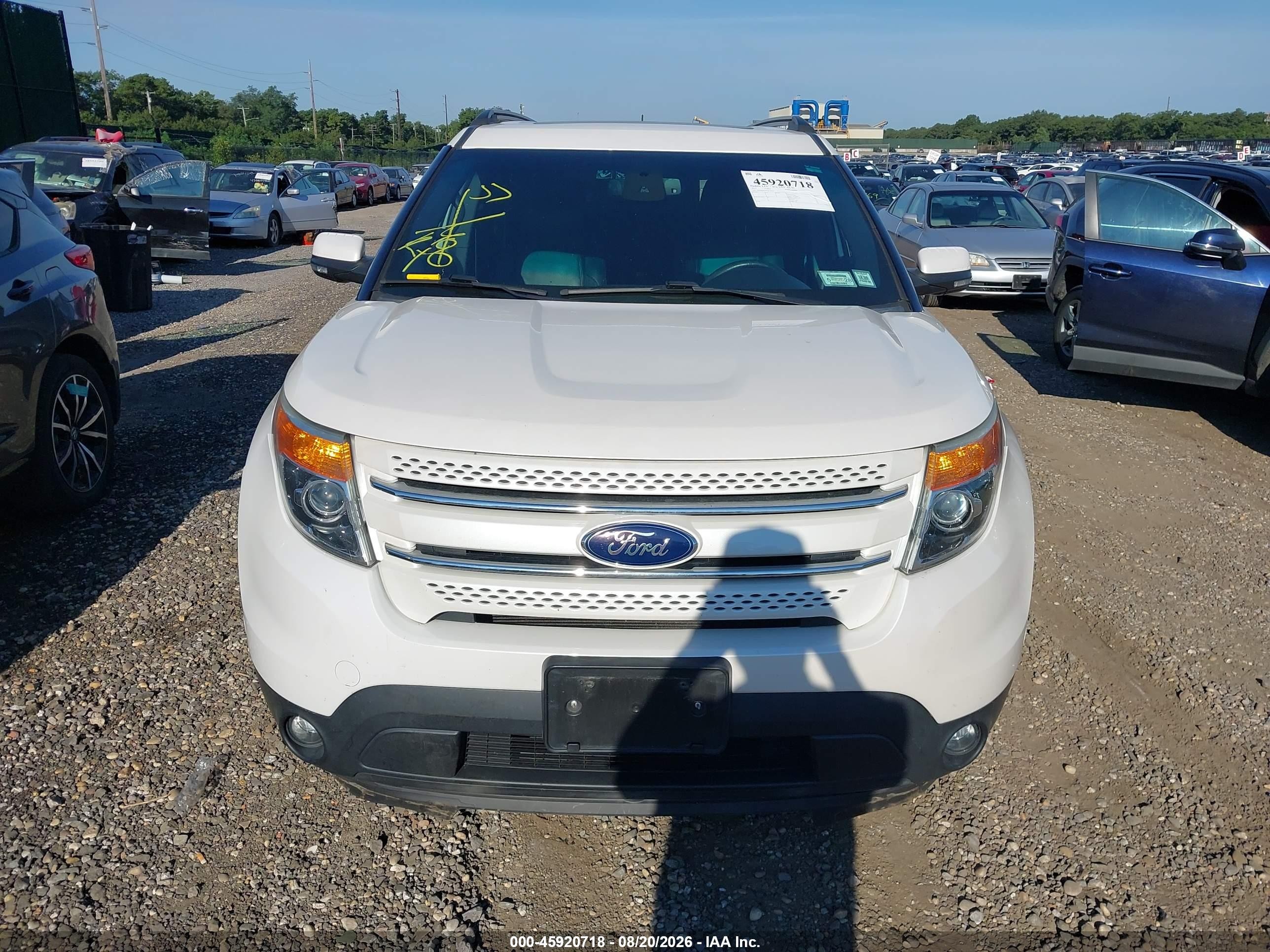 2015 Ford Explorer Limited White vin: 1FM5K8F81FGC69017