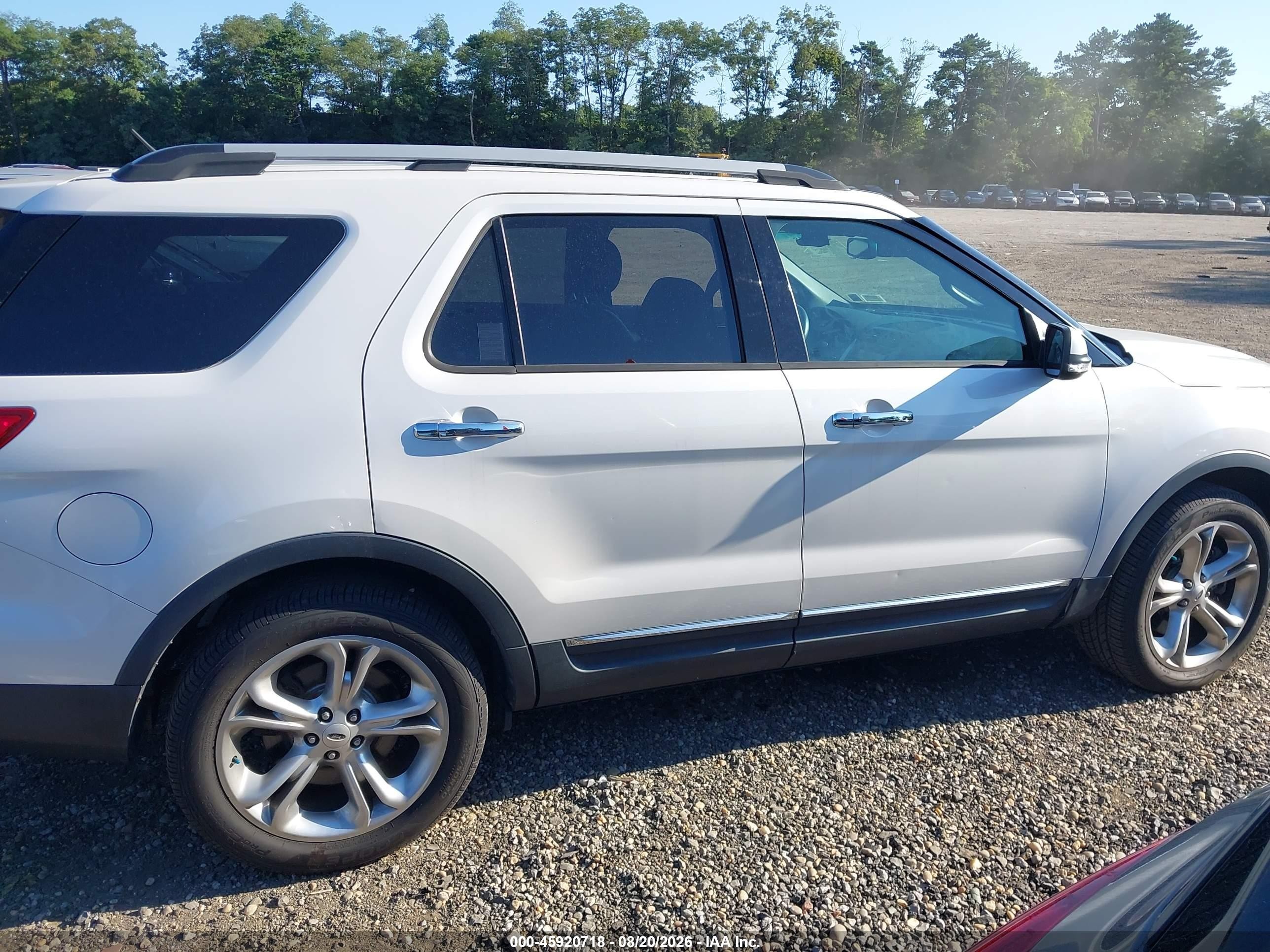 2015 Ford Explorer Limited White vin: 1FM5K8F81FGC69017