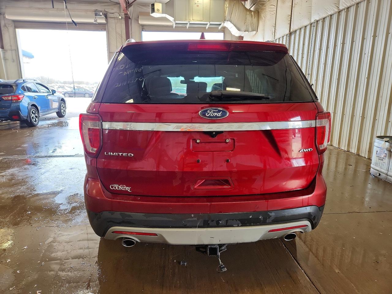 2017 Ford Explorer Limited Красный vin: 1FM5K8F81HGC68260
