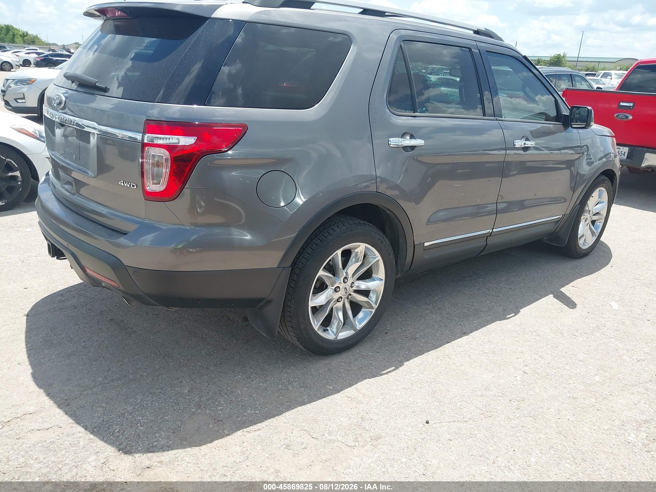 2013 Ford Explorer Limited Gray vin: 1FM5K8F82DGA17872