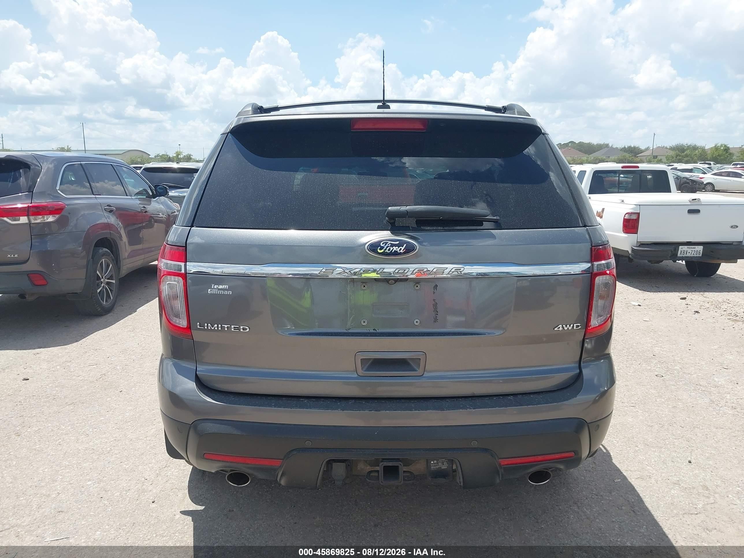 2013 Ford Explorer Limited Gray vin: 1FM5K8F82DGA17872
