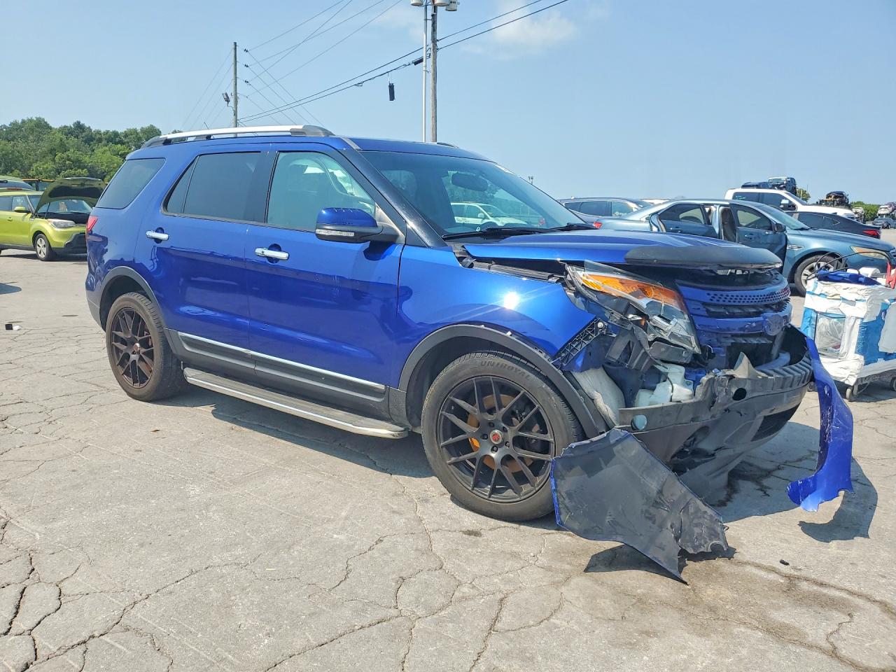 2013 Ford Explorer Limited Синий vin: 1FM5K8F82DGC49629