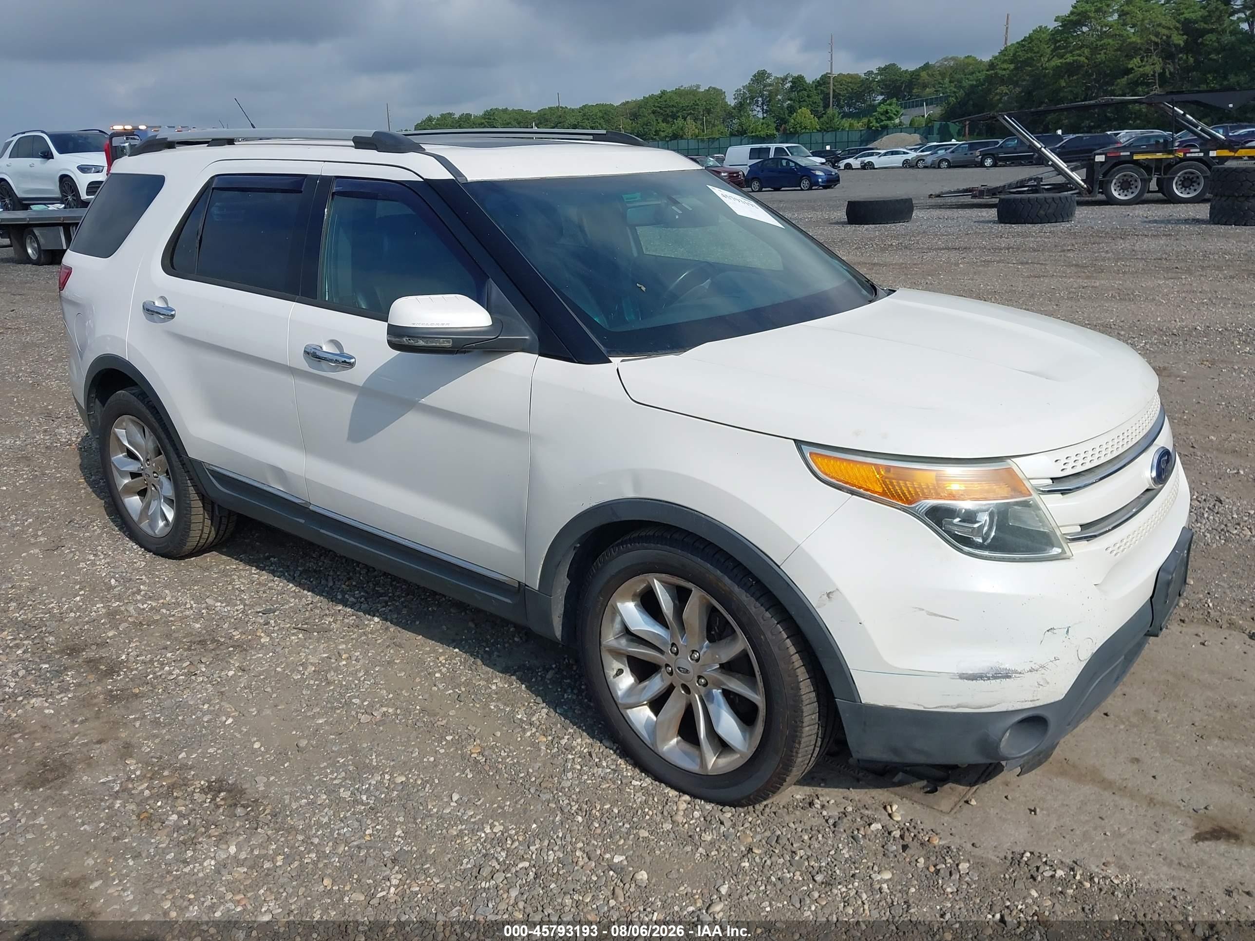 2013 Ford Explorer Limited Белый vin: 1FM5K8F82DGC56368