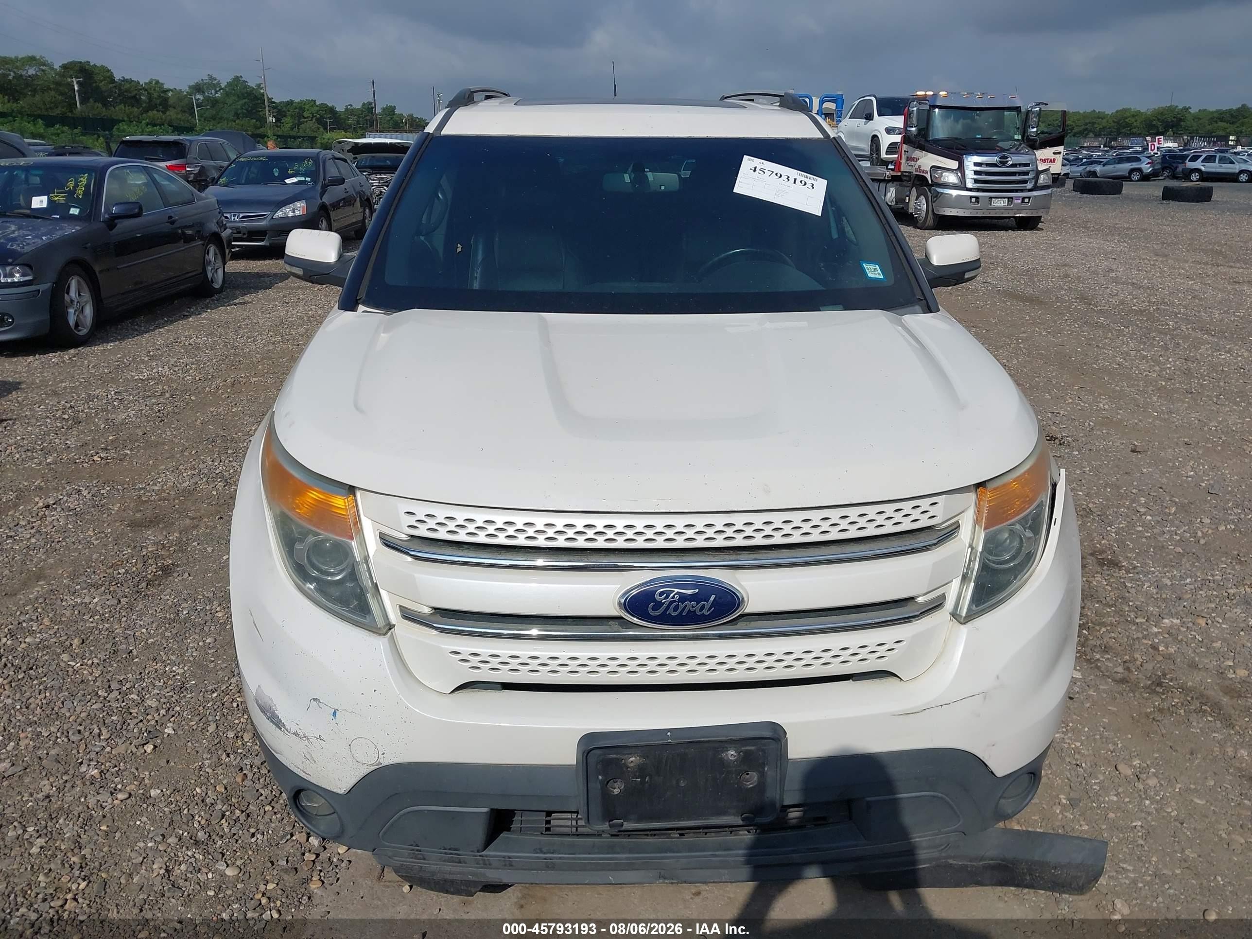 2013 Ford Explorer Limited White vin: 1FM5K8F82DGC56368