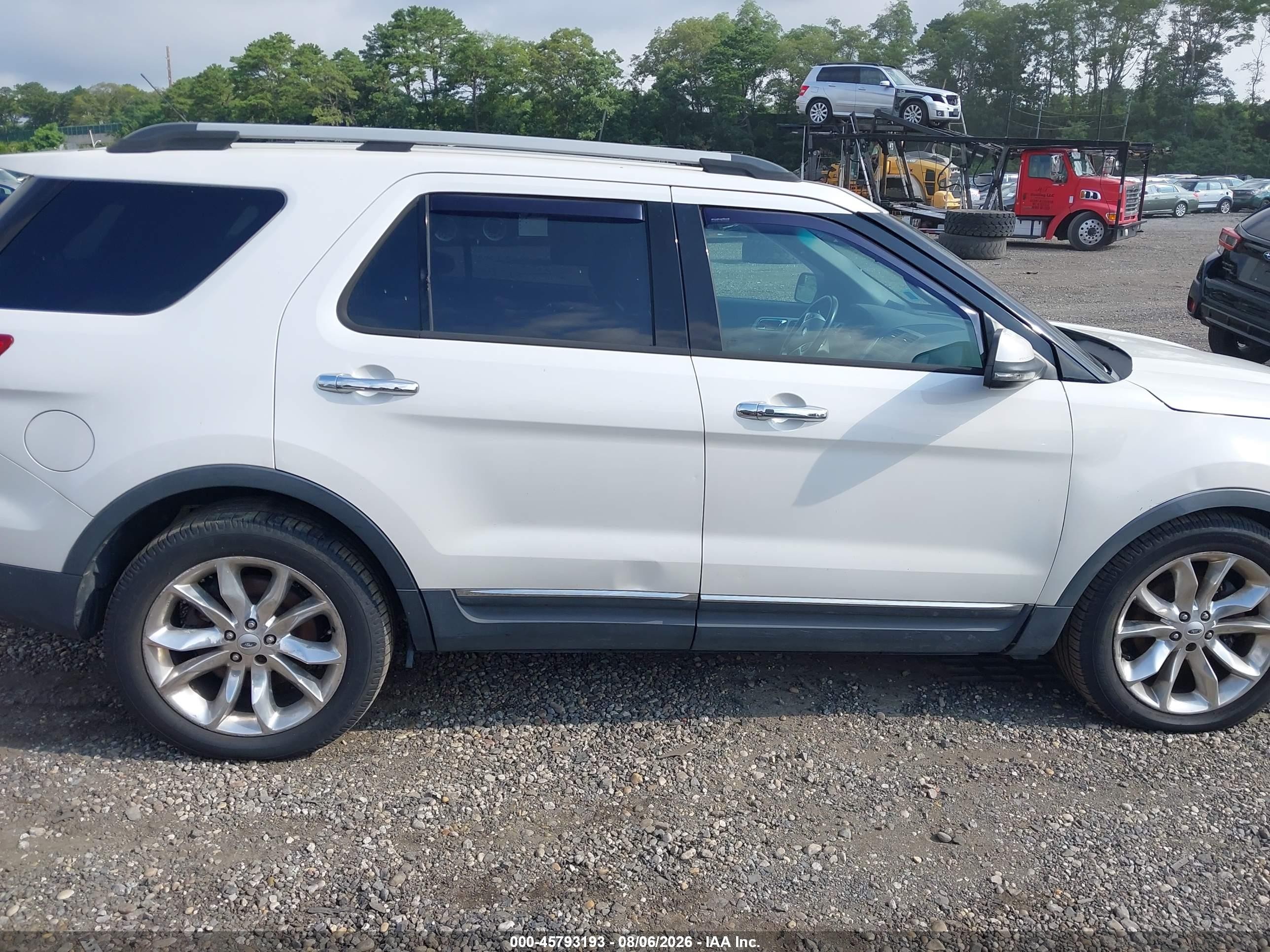 2013 Ford Explorer Limited White vin: 1FM5K8F82DGC56368
