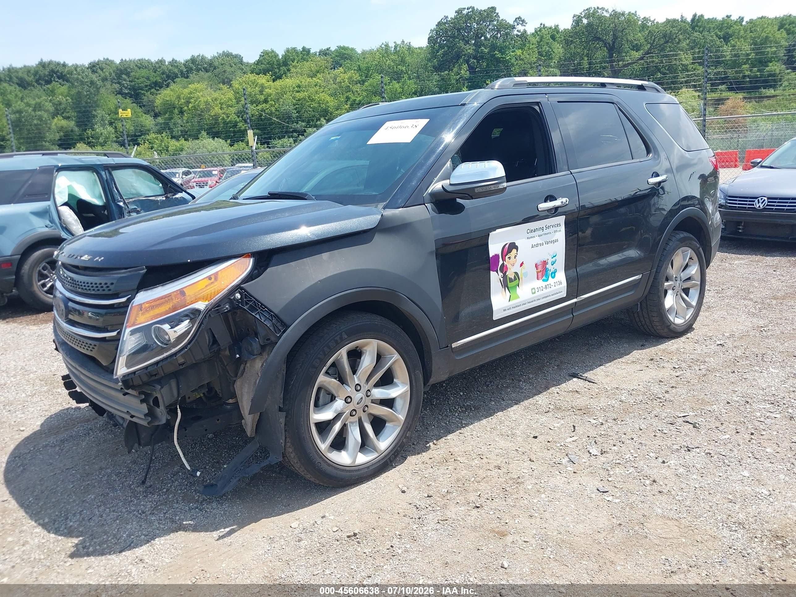 2014 Ford Explorer Limited Black vin: 1FM5K8F82EGA01964