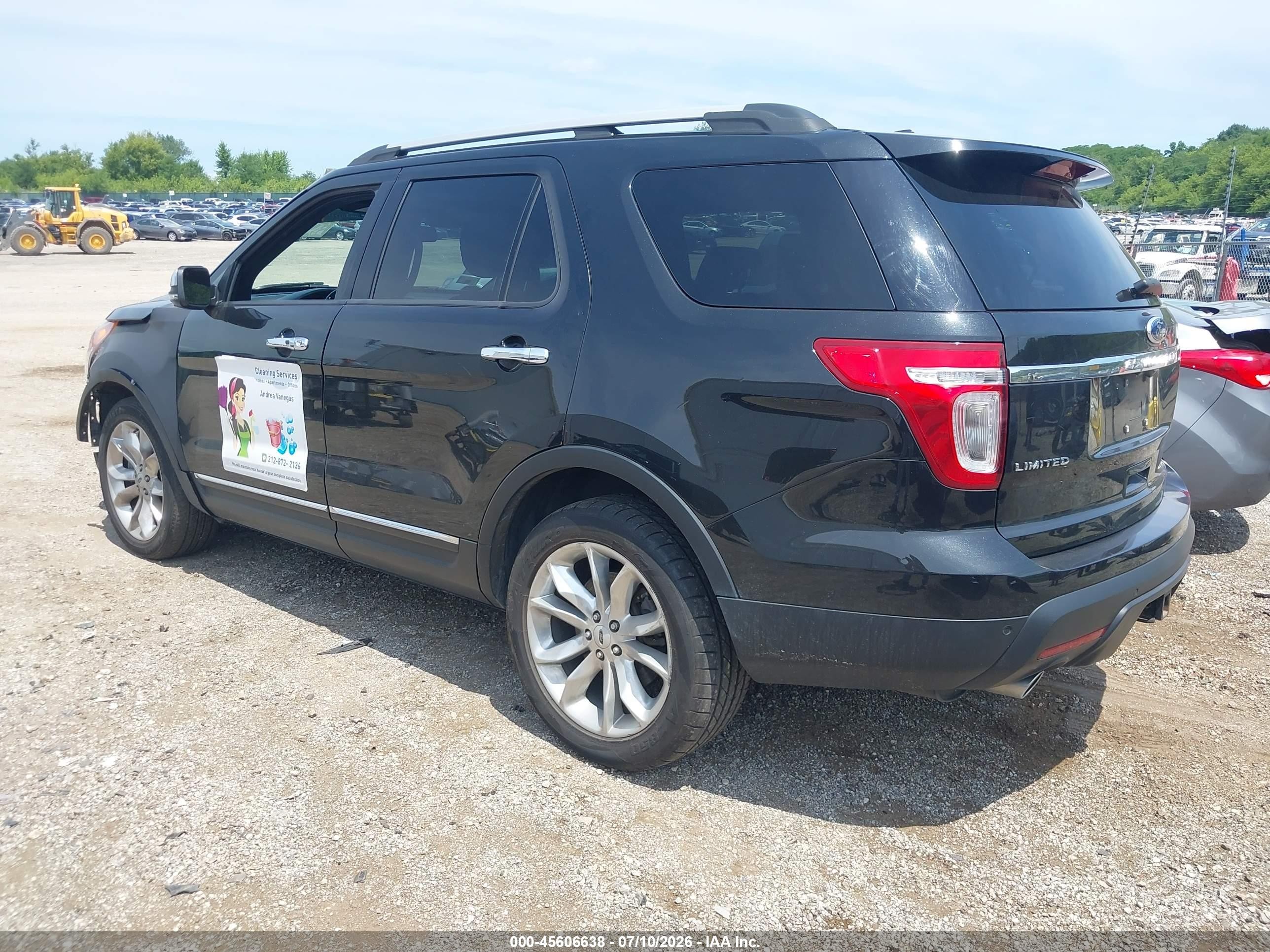 2014 Ford Explorer Limited Black vin: 1FM5K8F82EGA01964