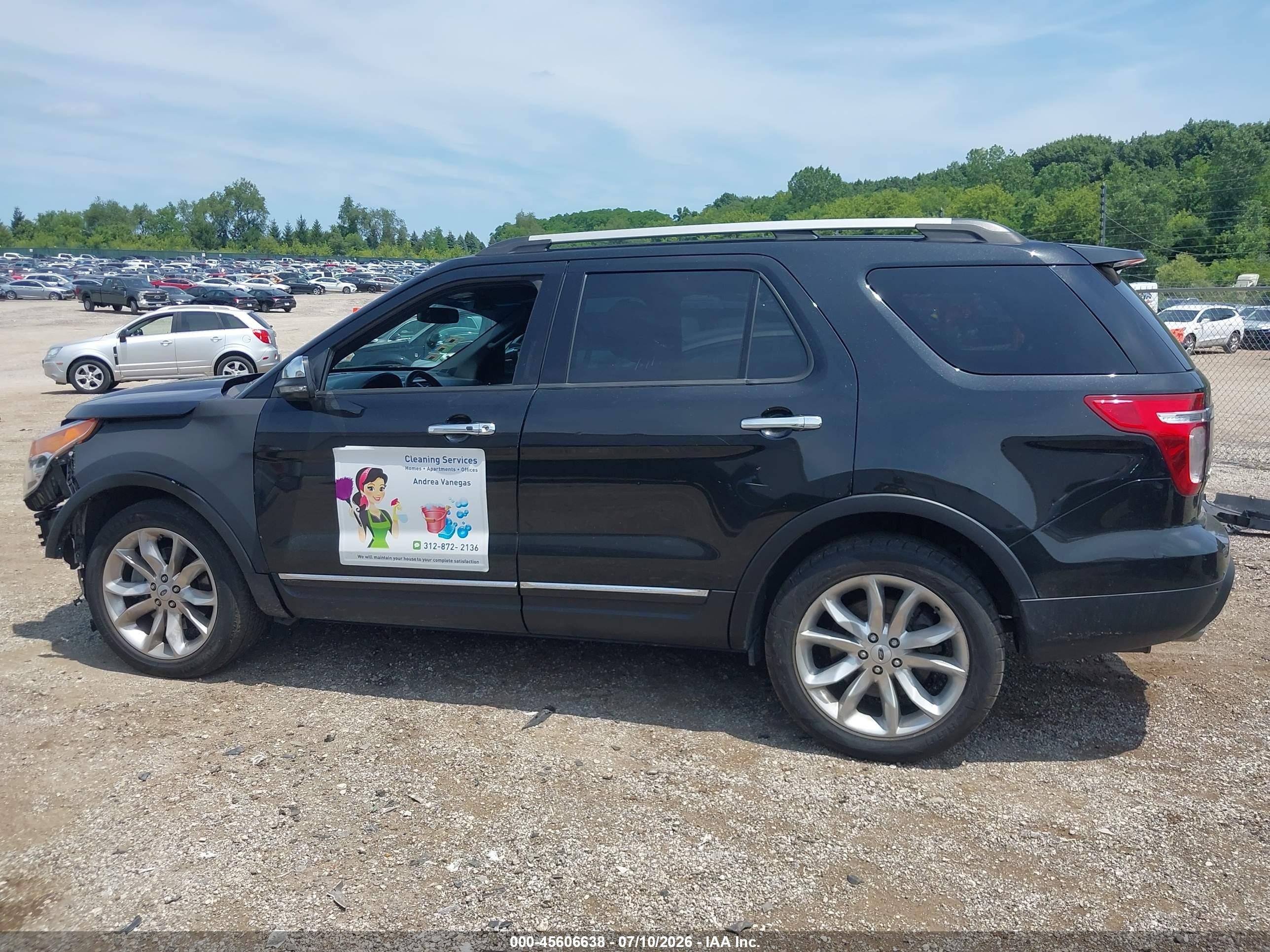 2014 Ford Explorer Limited Black vin: 1FM5K8F82EGA01964