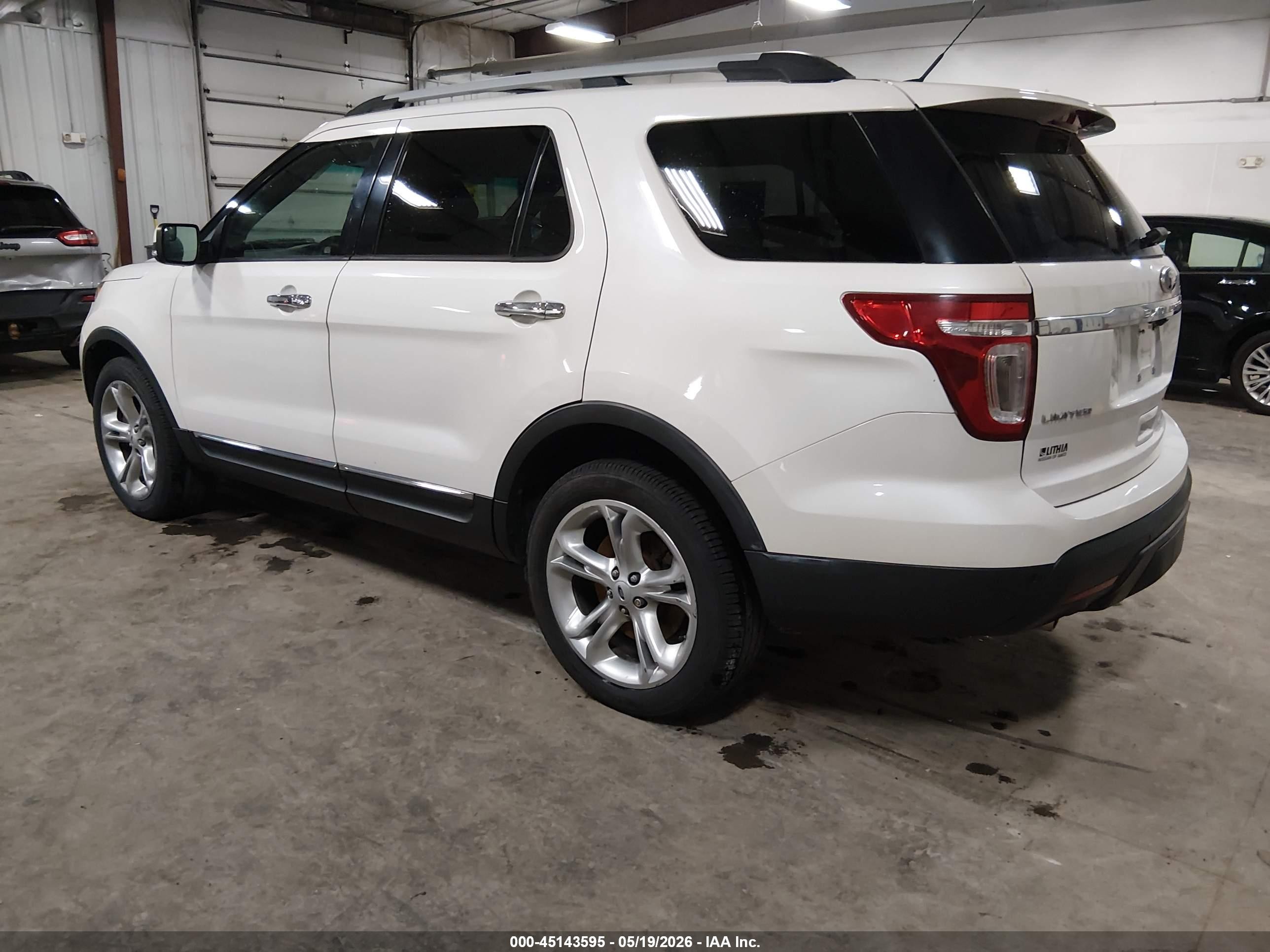 2014 Ford Explorer Limited White vin: 1FM5K8F82EGC15806