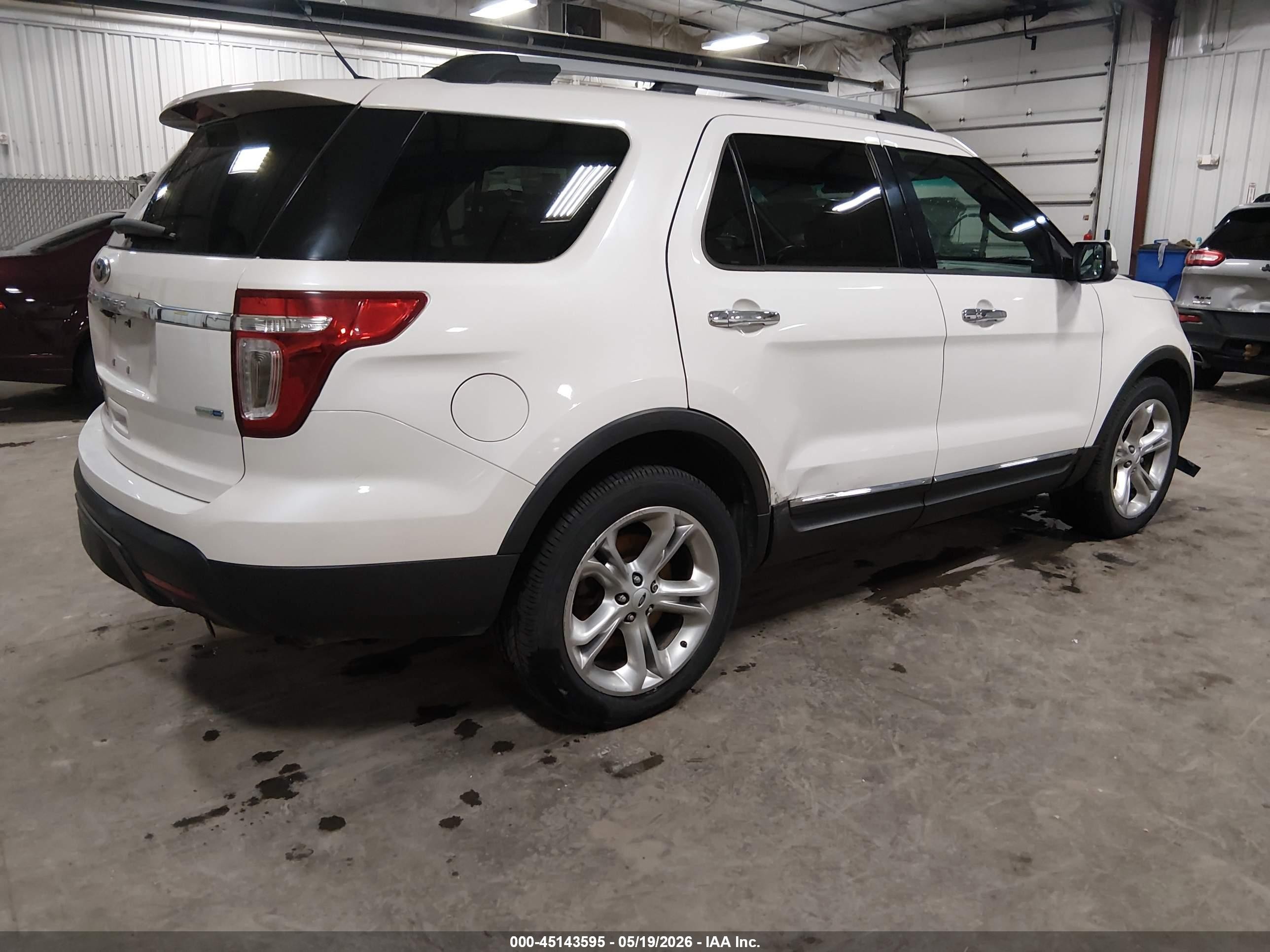2014 Ford Explorer Limited White vin: 1FM5K8F82EGC15806
