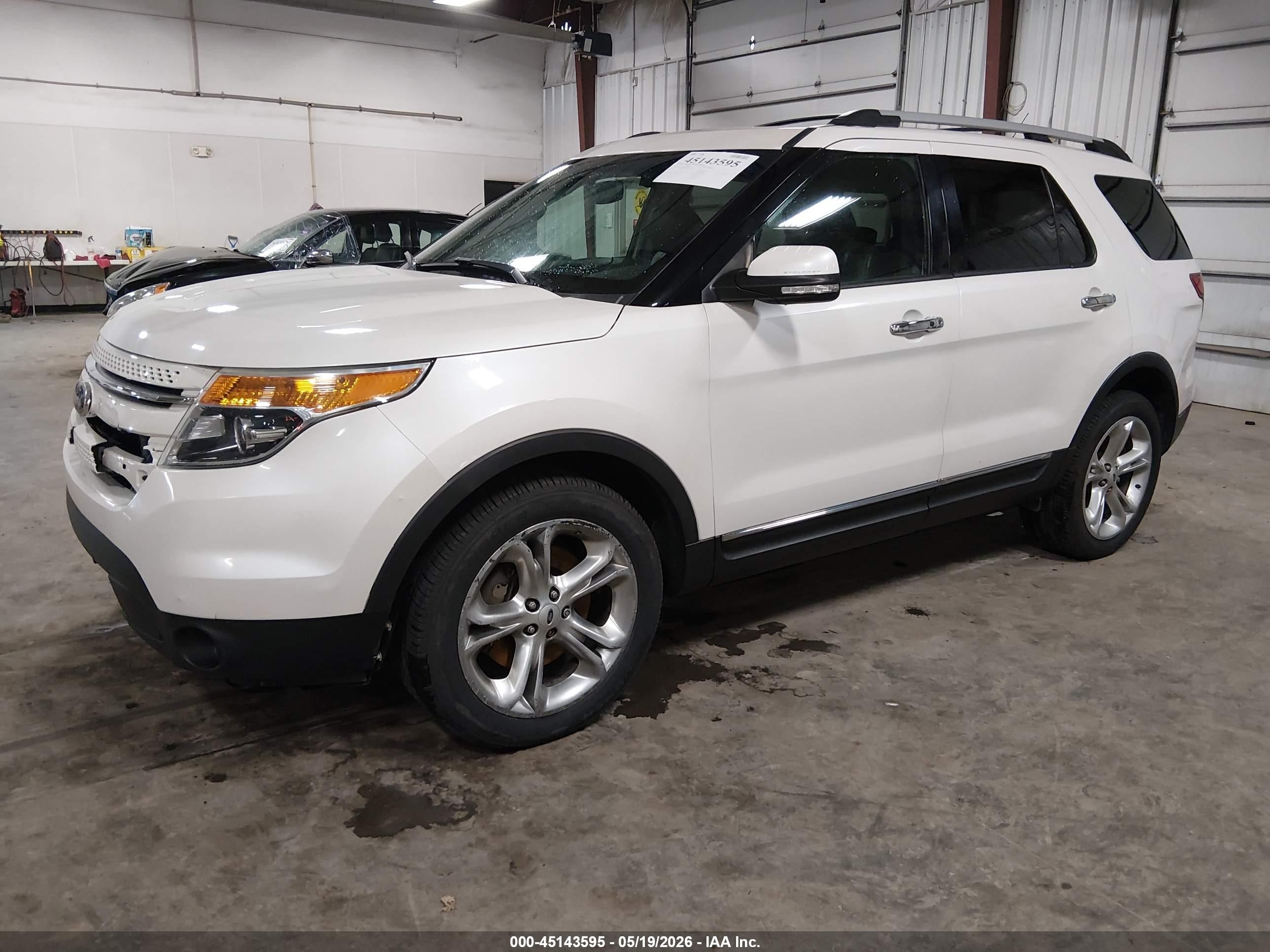 2014 Ford Explorer Limited White vin: 1FM5K8F82EGC15806