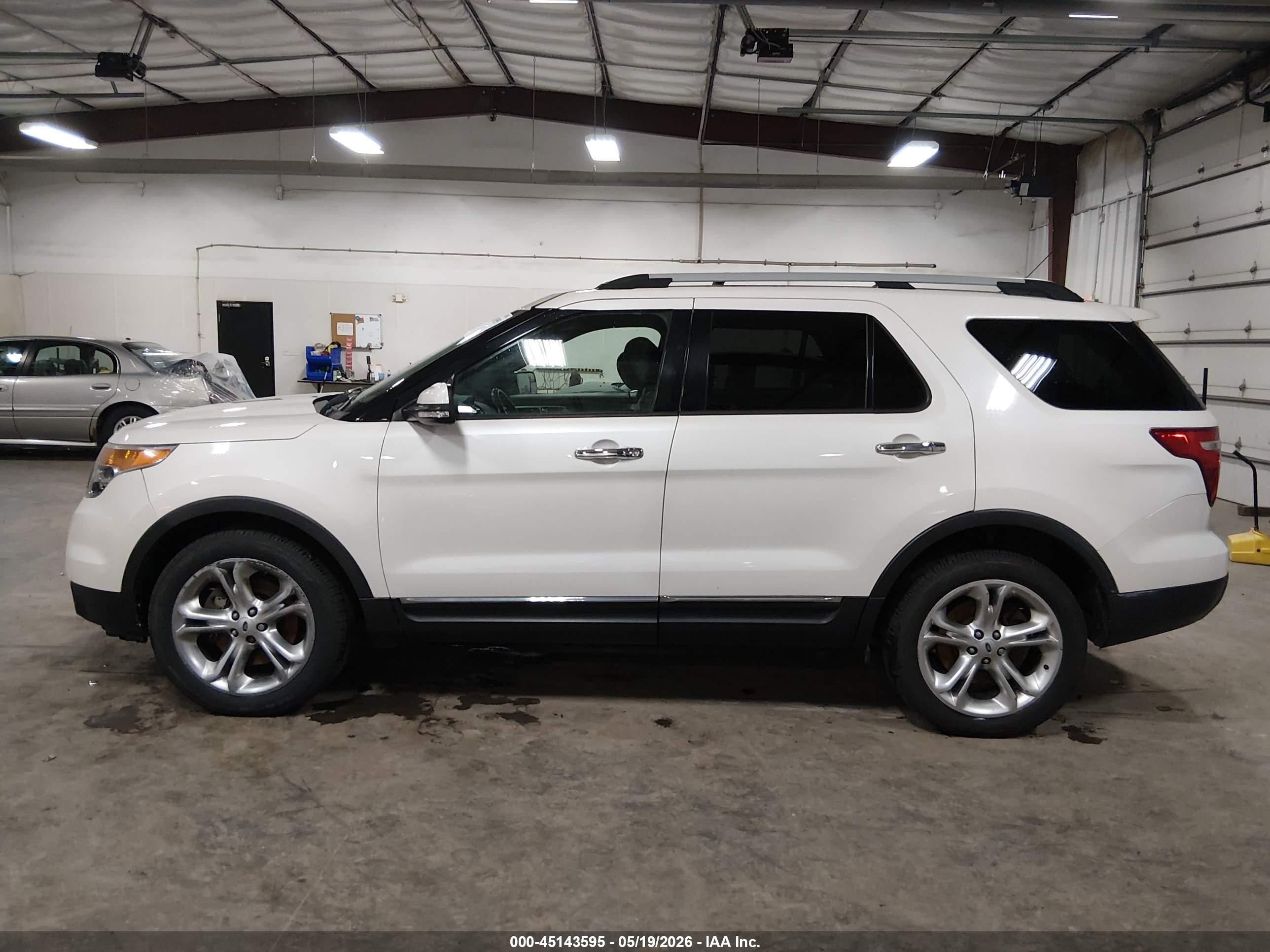 2014 Ford Explorer Limited White vin: 1FM5K8F82EGC15806
