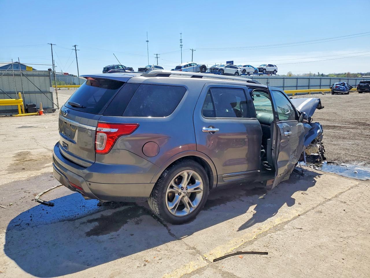 2014 Ford Explorer Limited Gray vin: 1FM5K8F82EGC19435